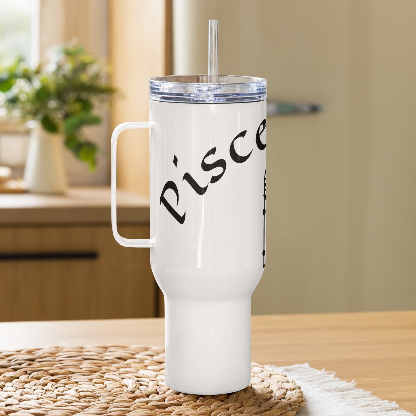 “Pisces Babe” Travel Mug With A Handle