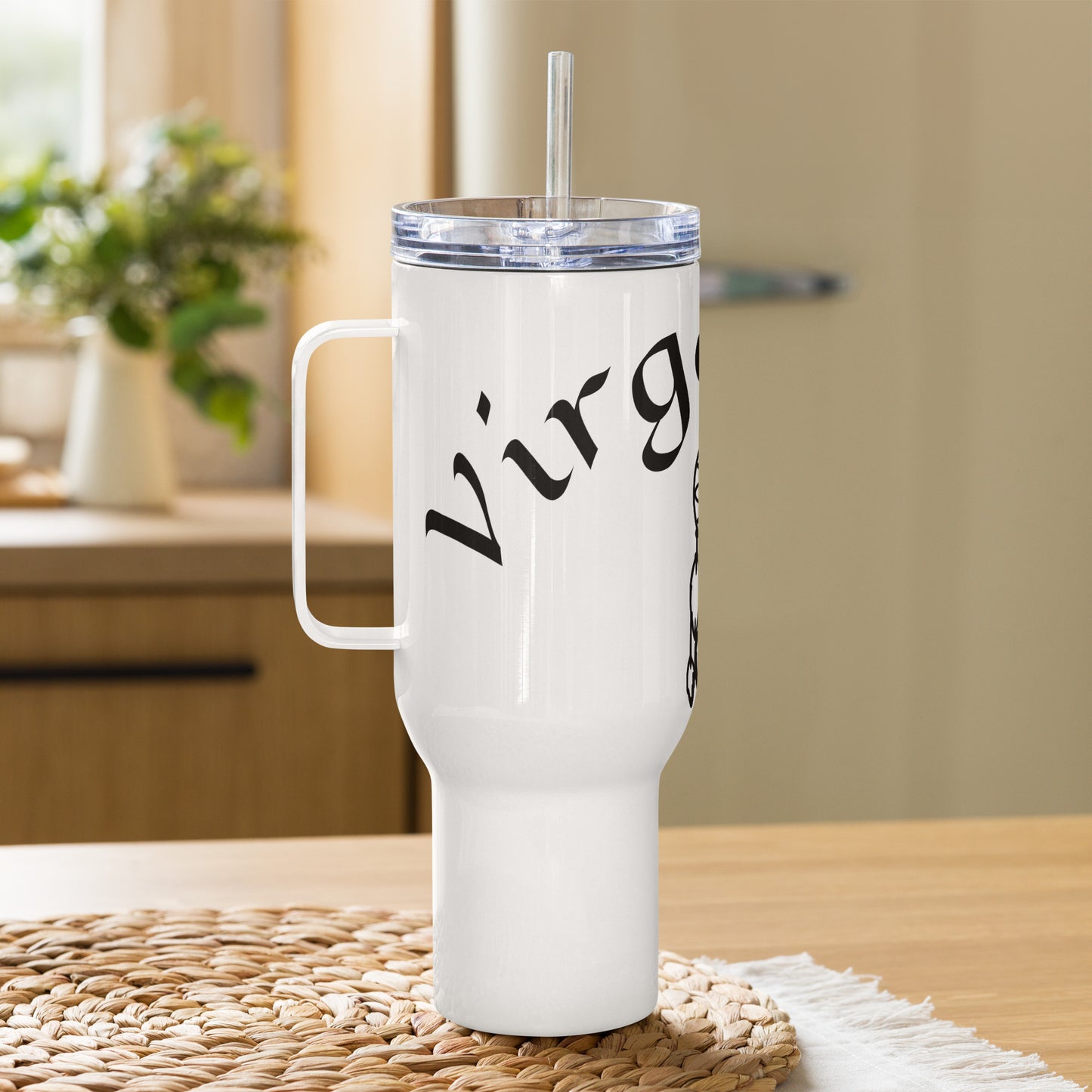 “Virgo Babe” Travel Mug With A Handle