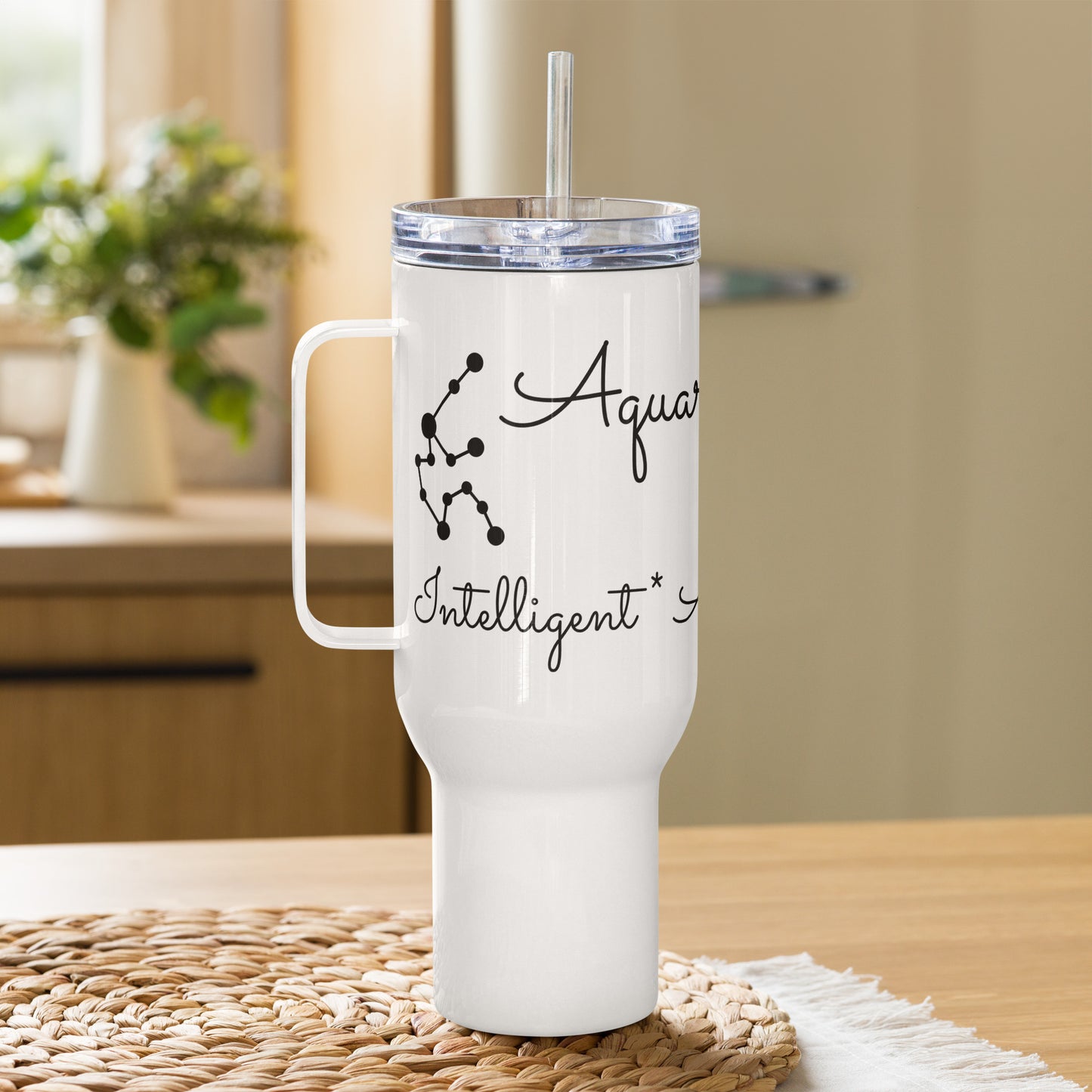 “Aquarius Babe” Travel Mug With A Handle