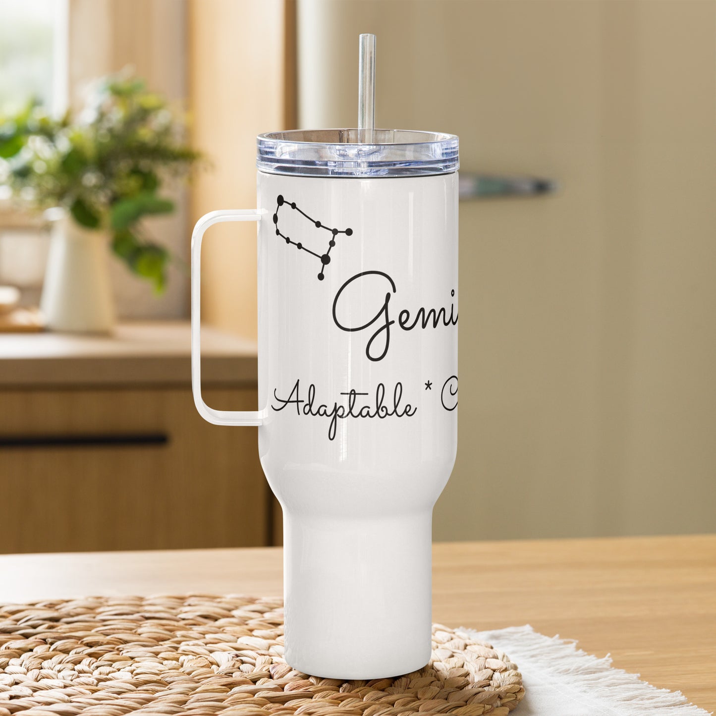 “Gemini Babe” Travel Mug With A Handle