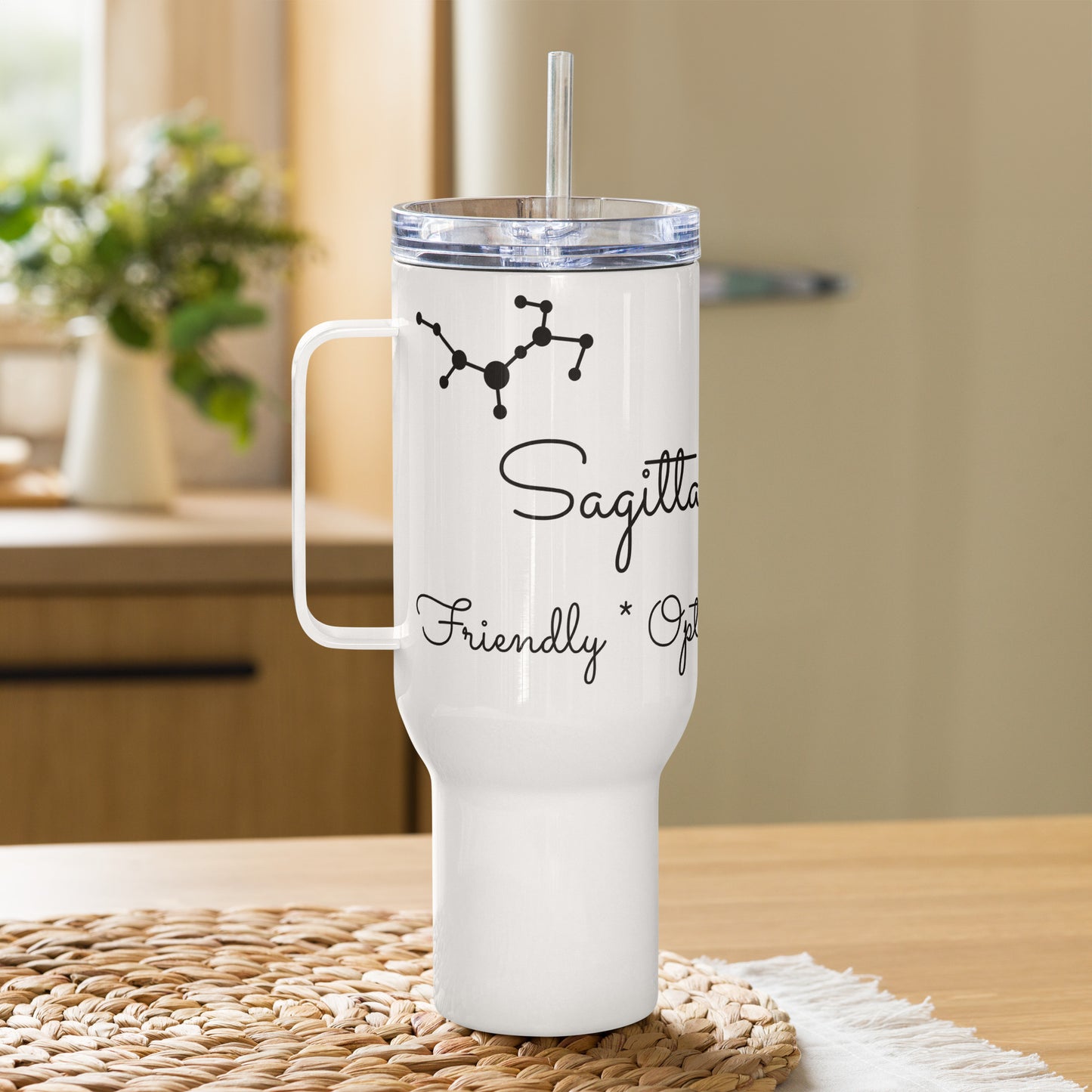 “Sagittarius Babe” Travel Mug With A Handle