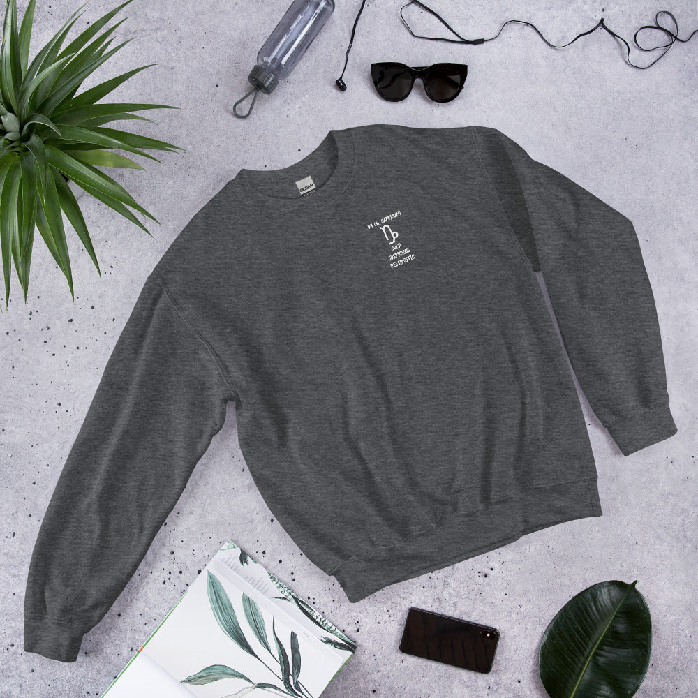 “Uh Oh, Capricorn” Unisex Sweatshirt