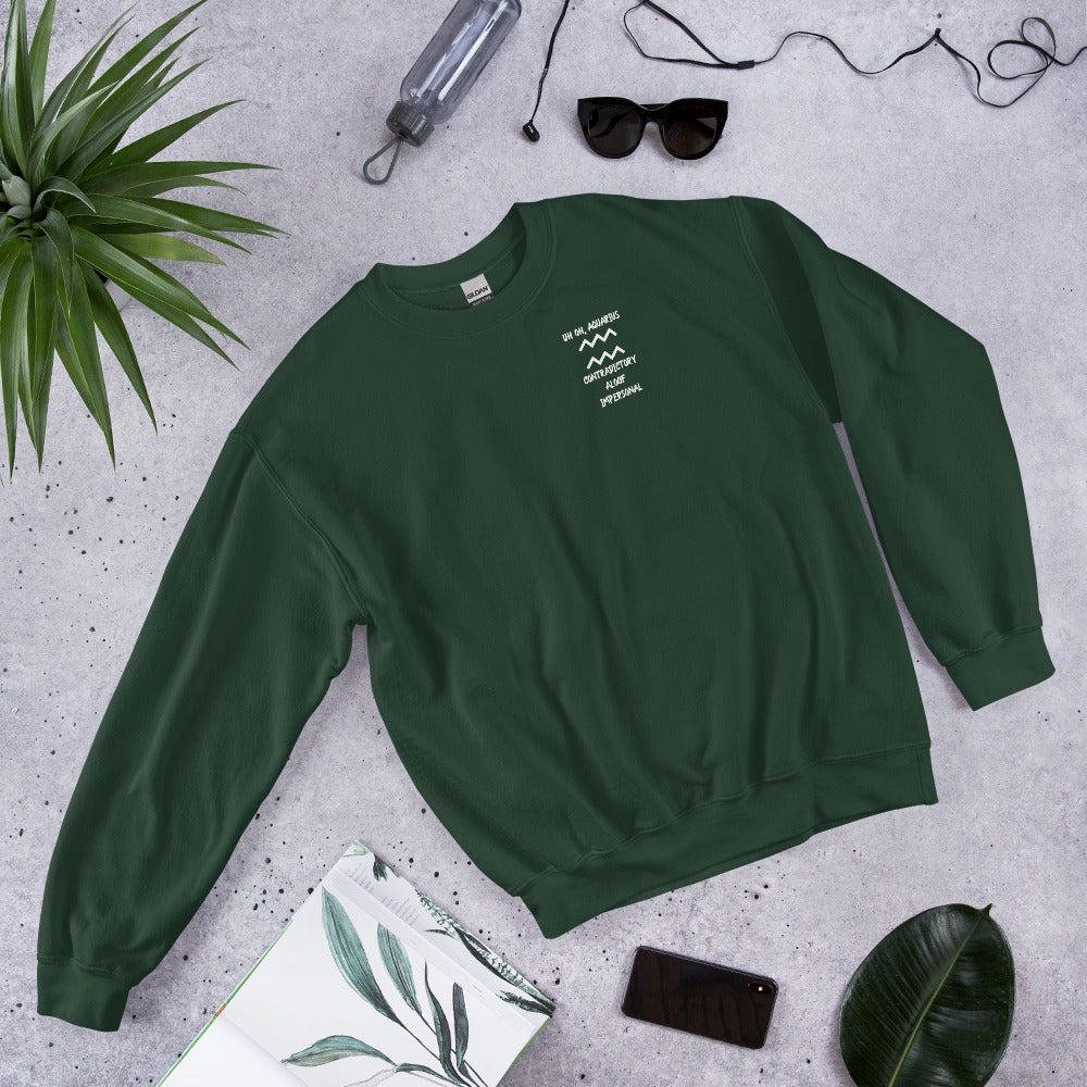 “Uh Oh, Aquarius” Unisex Sweatshirt