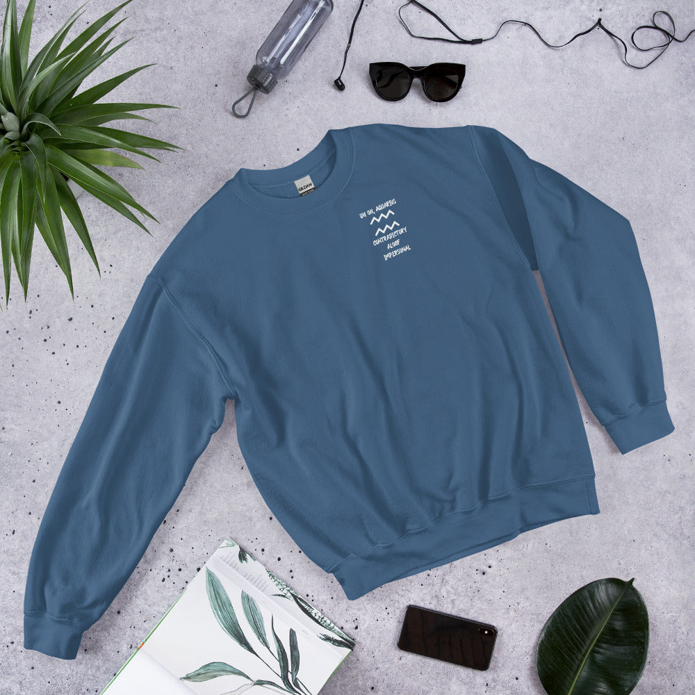 “Uh Oh, Aquarius” Unisex Sweatshirt