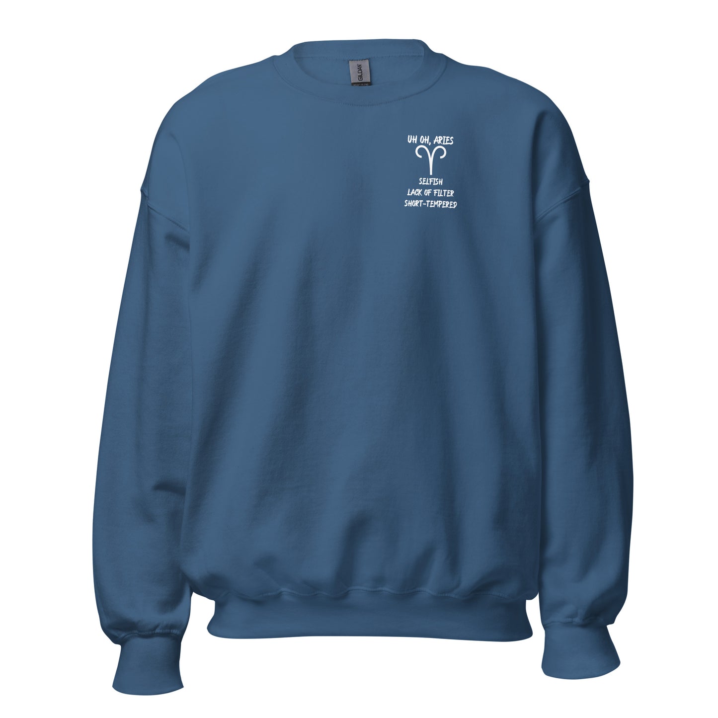 “Uh Oh, Aries” Unisex Sweatshirt