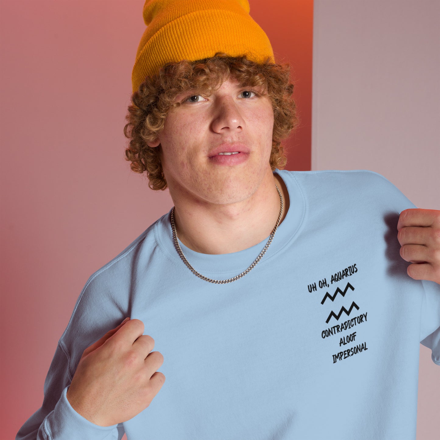 “Uh Oh, Aquarius” Unisex Sweatshirt