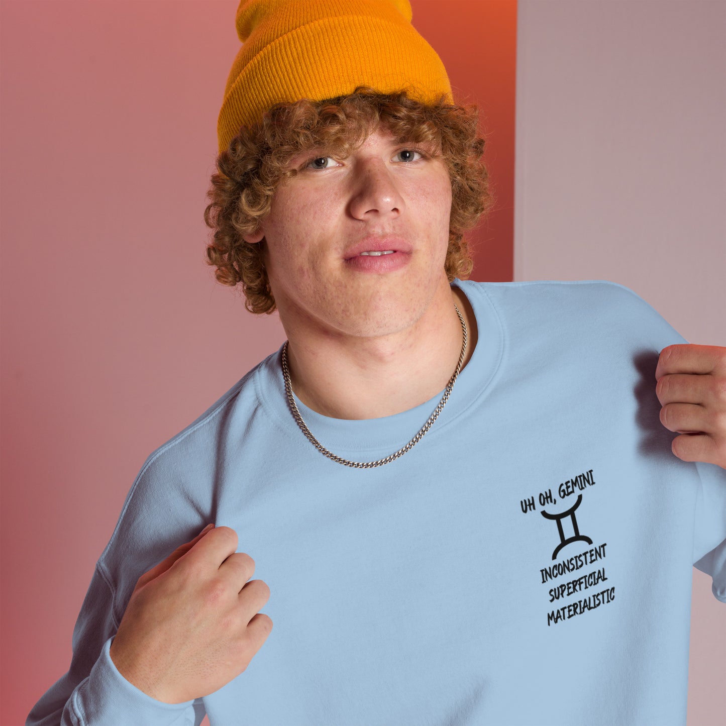 “Uh Oh, Gemini” Unisex Sweatshirt