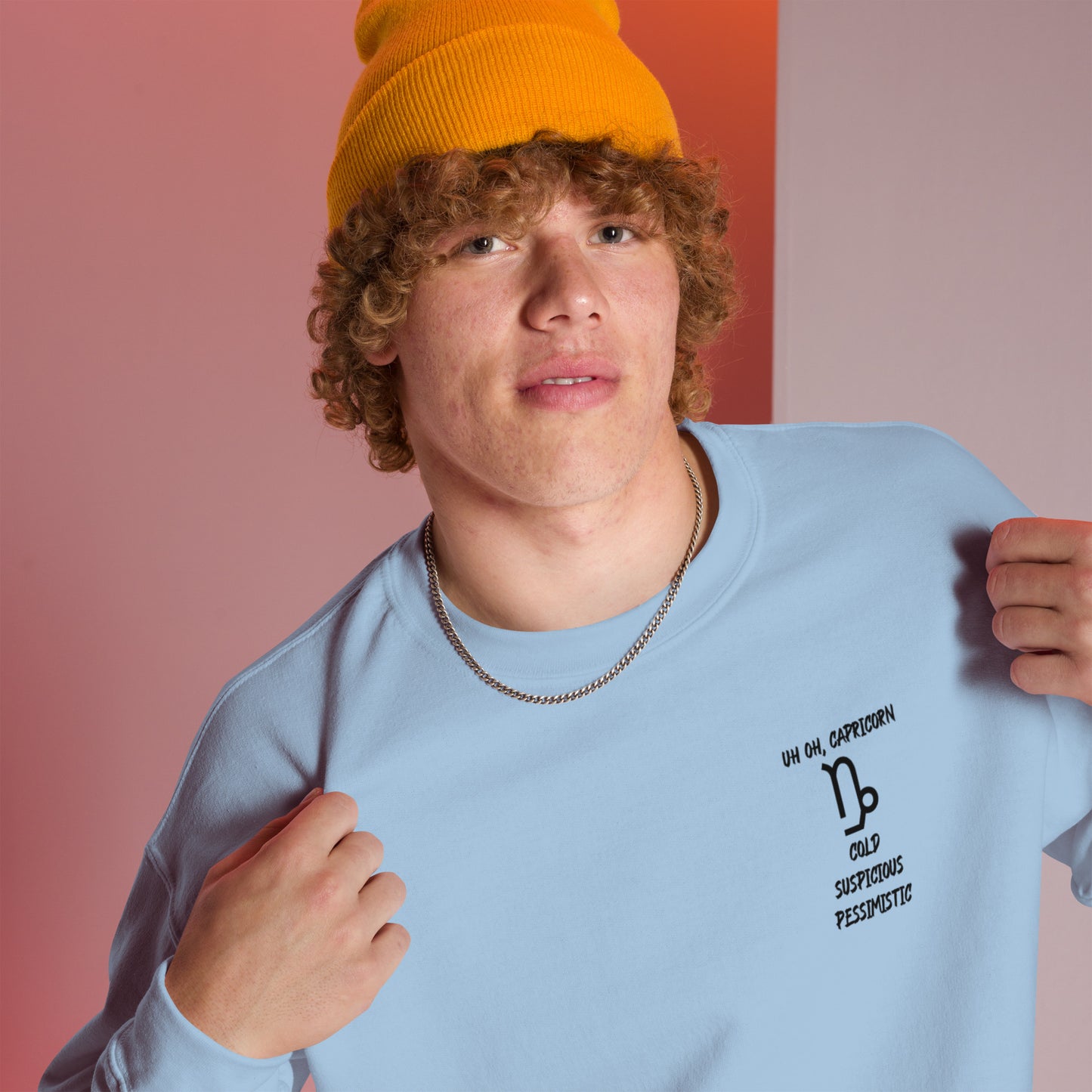 “Uh Oh, Capricorn” Unisex Sweatshirt