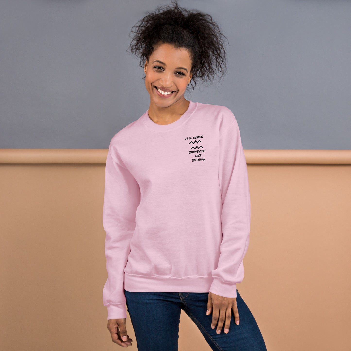 “Uh Oh, Aquarius” Unisex Sweatshirt