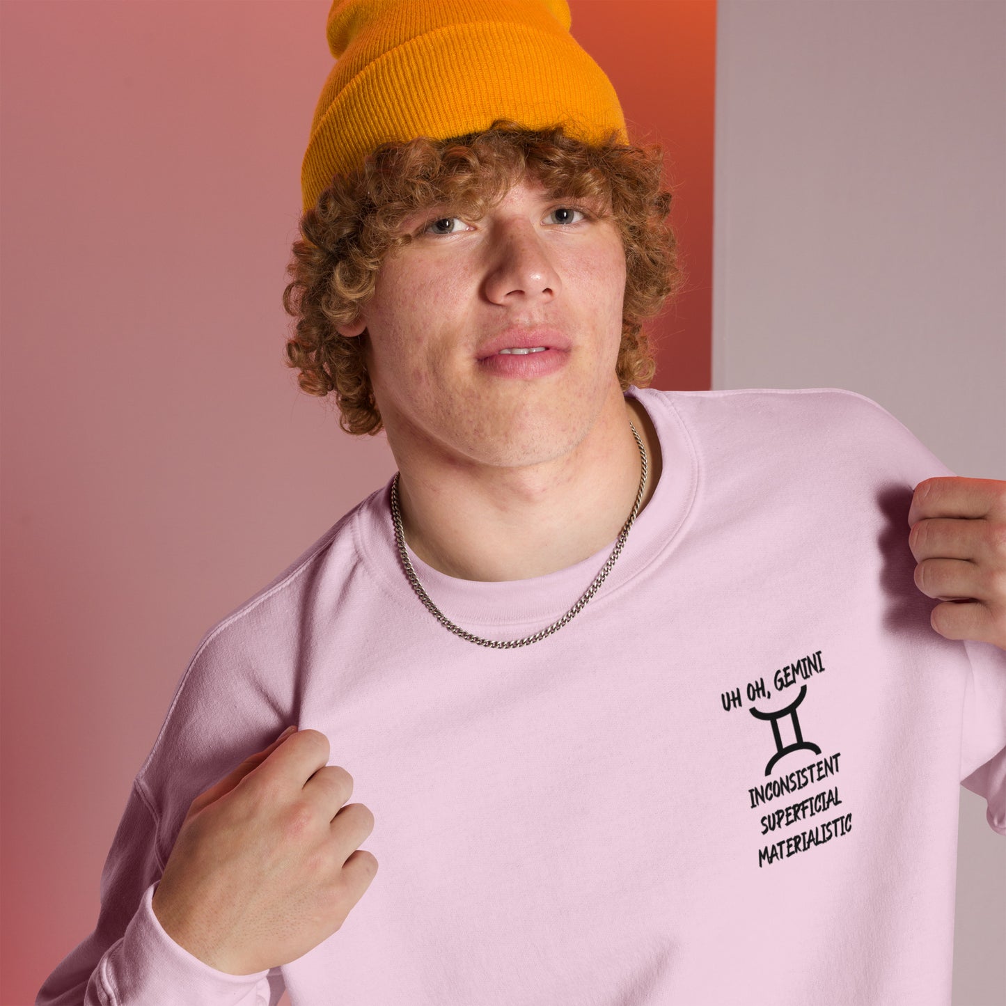 “Uh Oh, Gemini” Unisex Sweatshirt