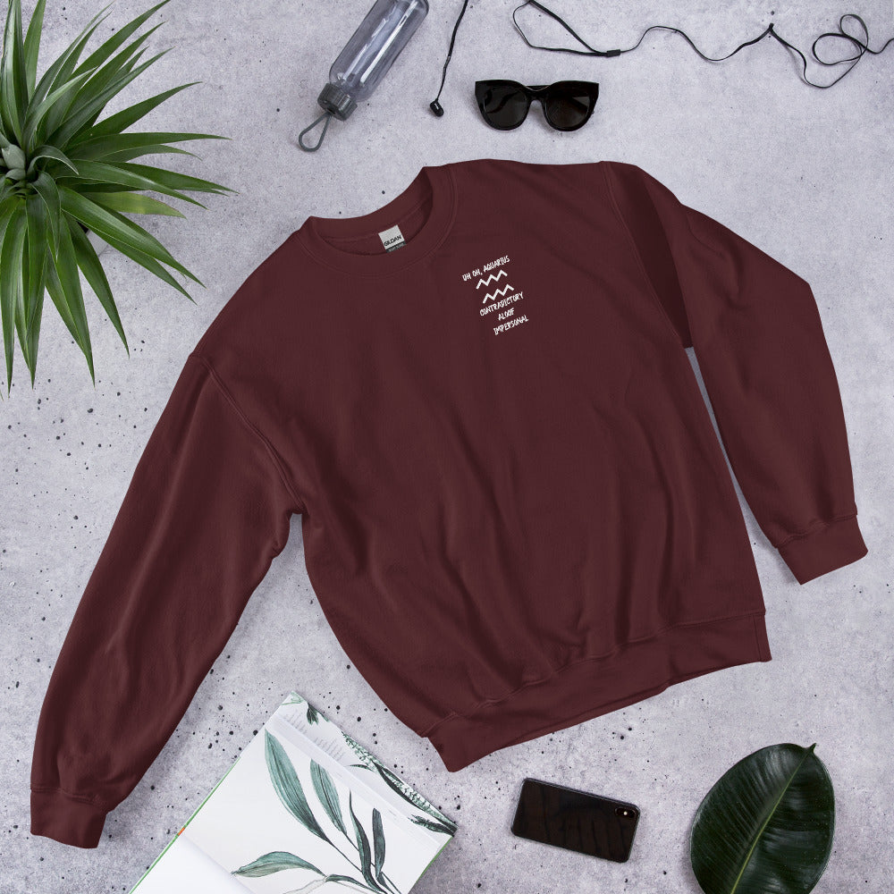 “Uh Oh, Aquarius” Unisex Sweatshirt