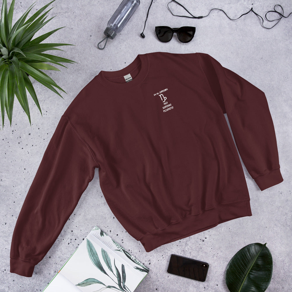 “Uh Oh, Capricorn” Unisex Sweatshirt