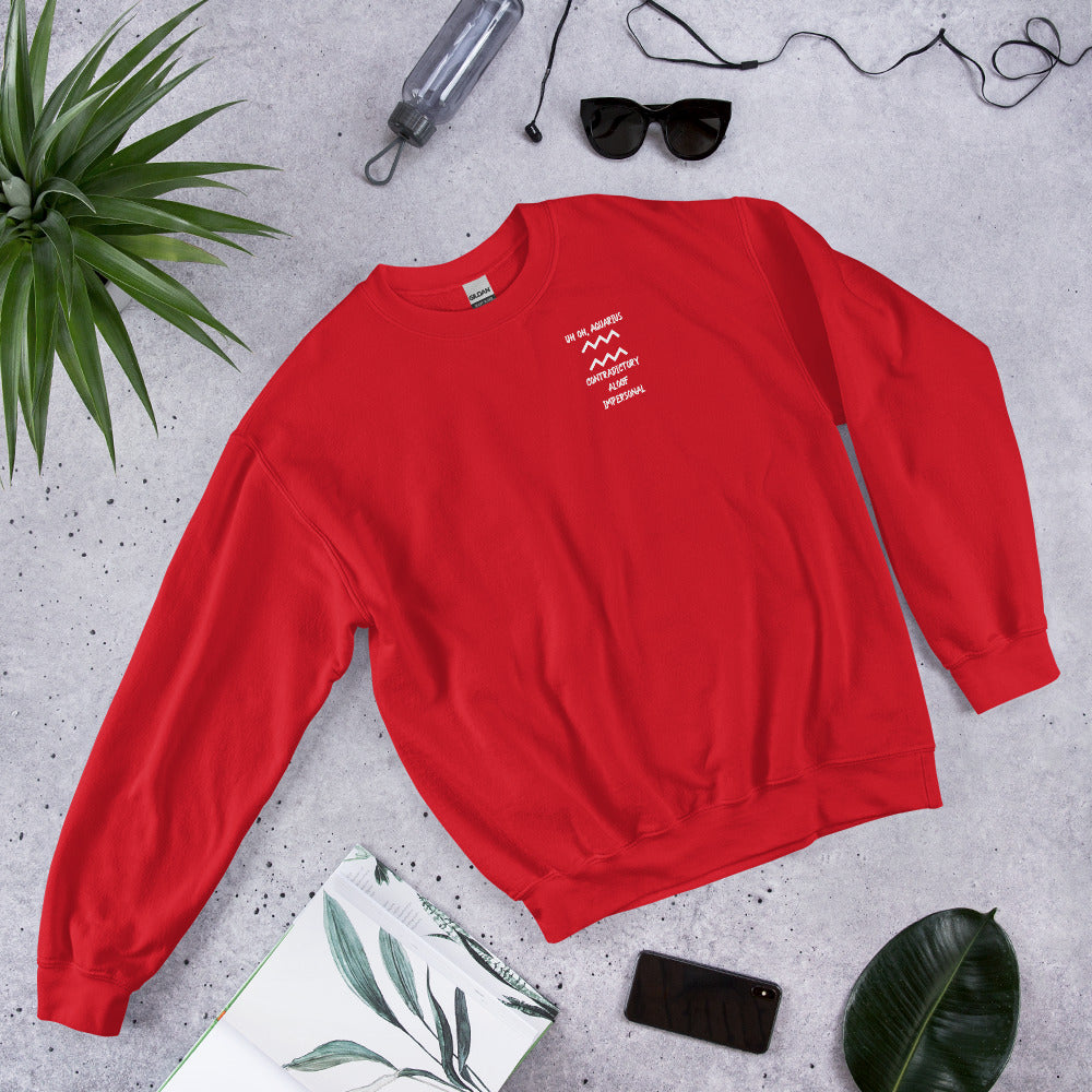 “Uh Oh, Aquarius” Unisex Sweatshirt