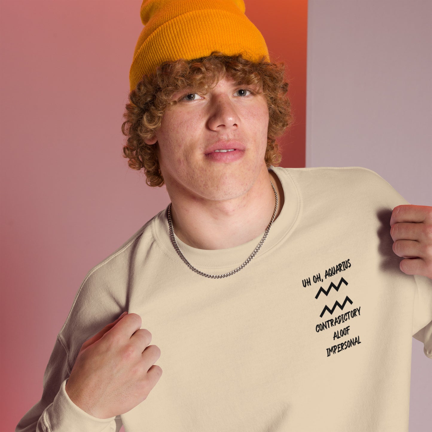 “Uh Oh, Aquarius” Unisex Sweatshirt