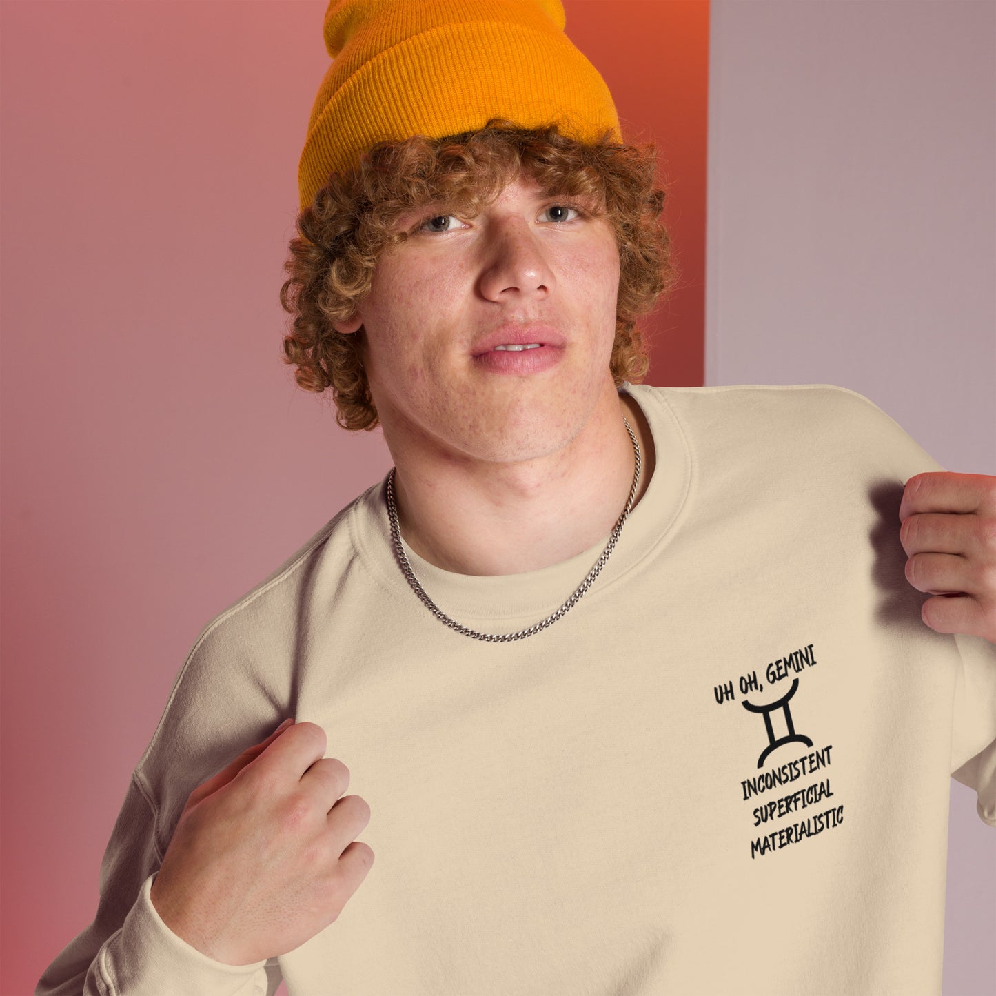 “Uh Oh, Gemini” Unisex Sweatshirt
