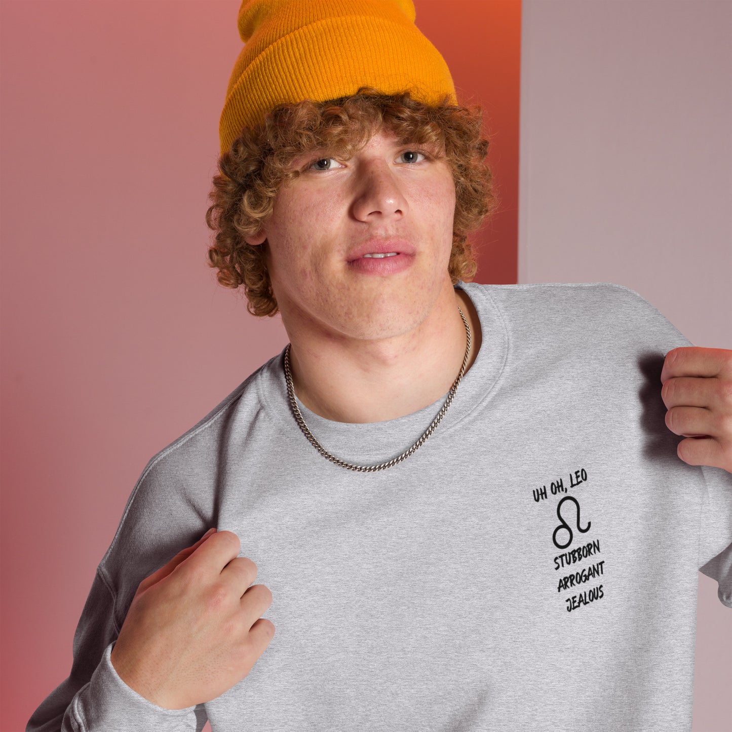 “Uh Oh, Leo” Unisex Sweatshirt