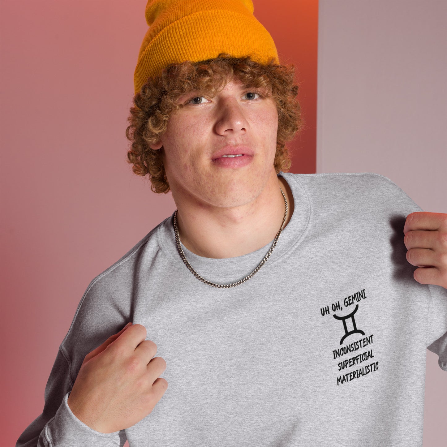 “Uh Oh, Gemini” Unisex Sweatshirt