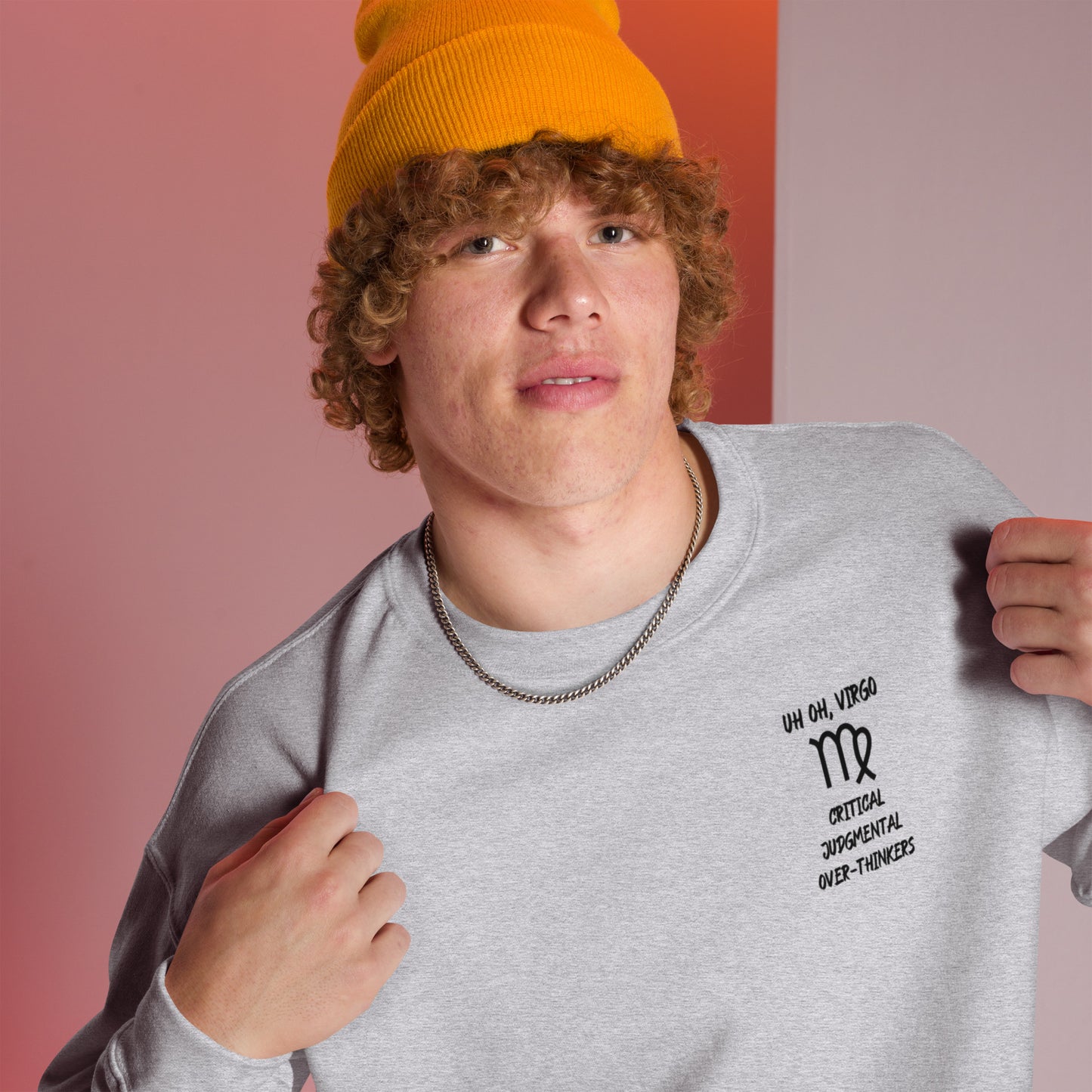 “Uh Oh, Virgo” Unisex Sweatshirt