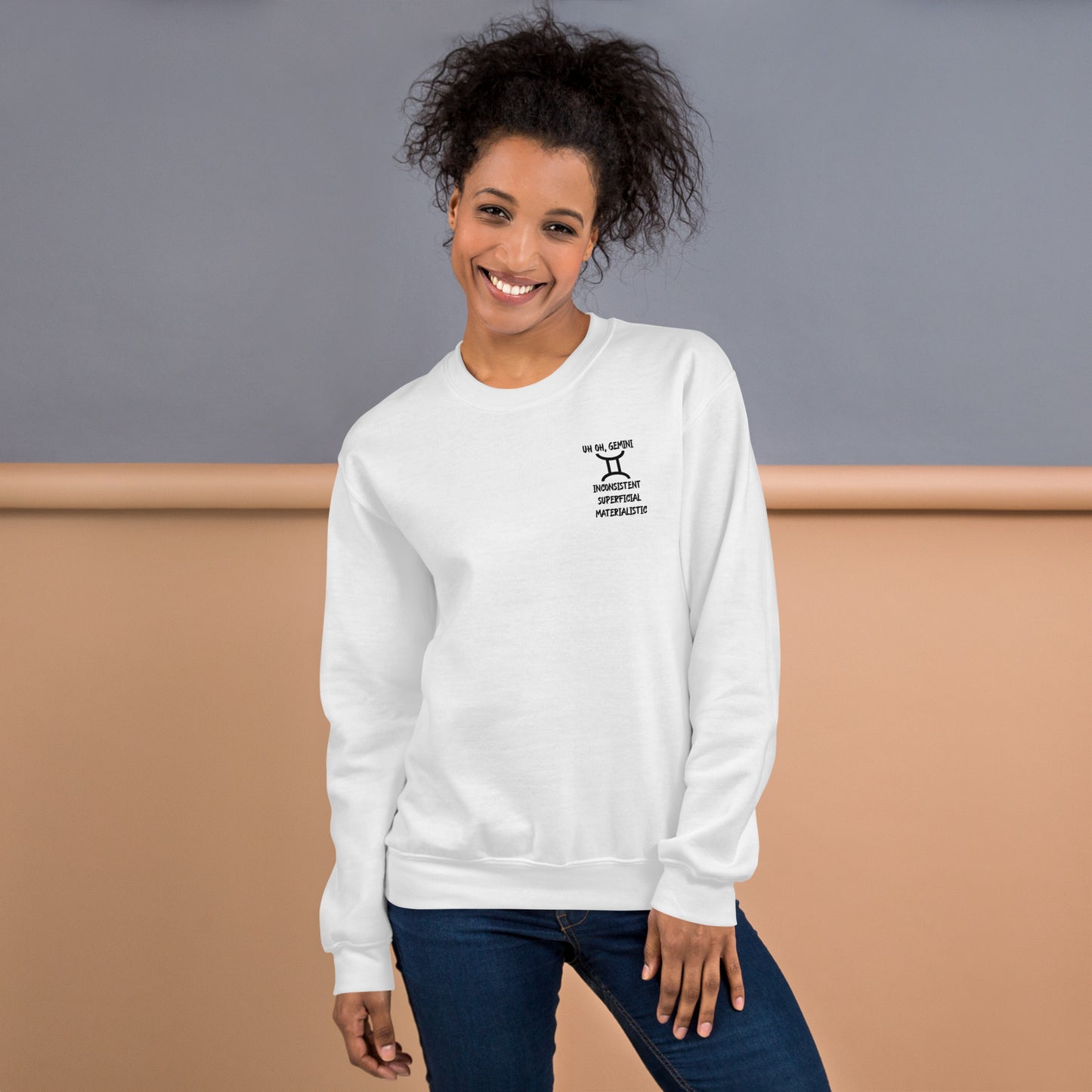 “Uh Oh, Gemini” Unisex Sweatshirt