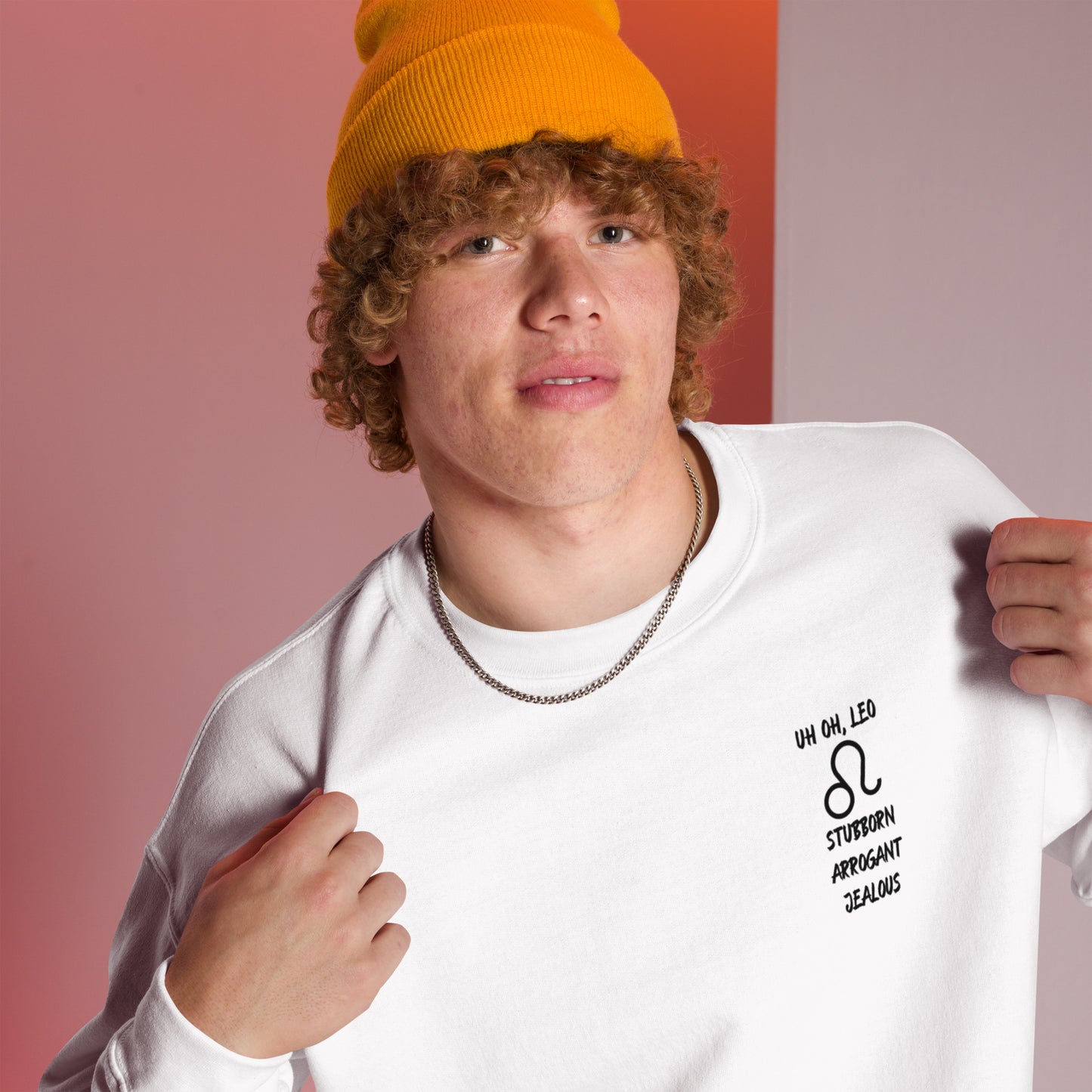 “Uh Oh, Leo” Unisex Sweatshirt