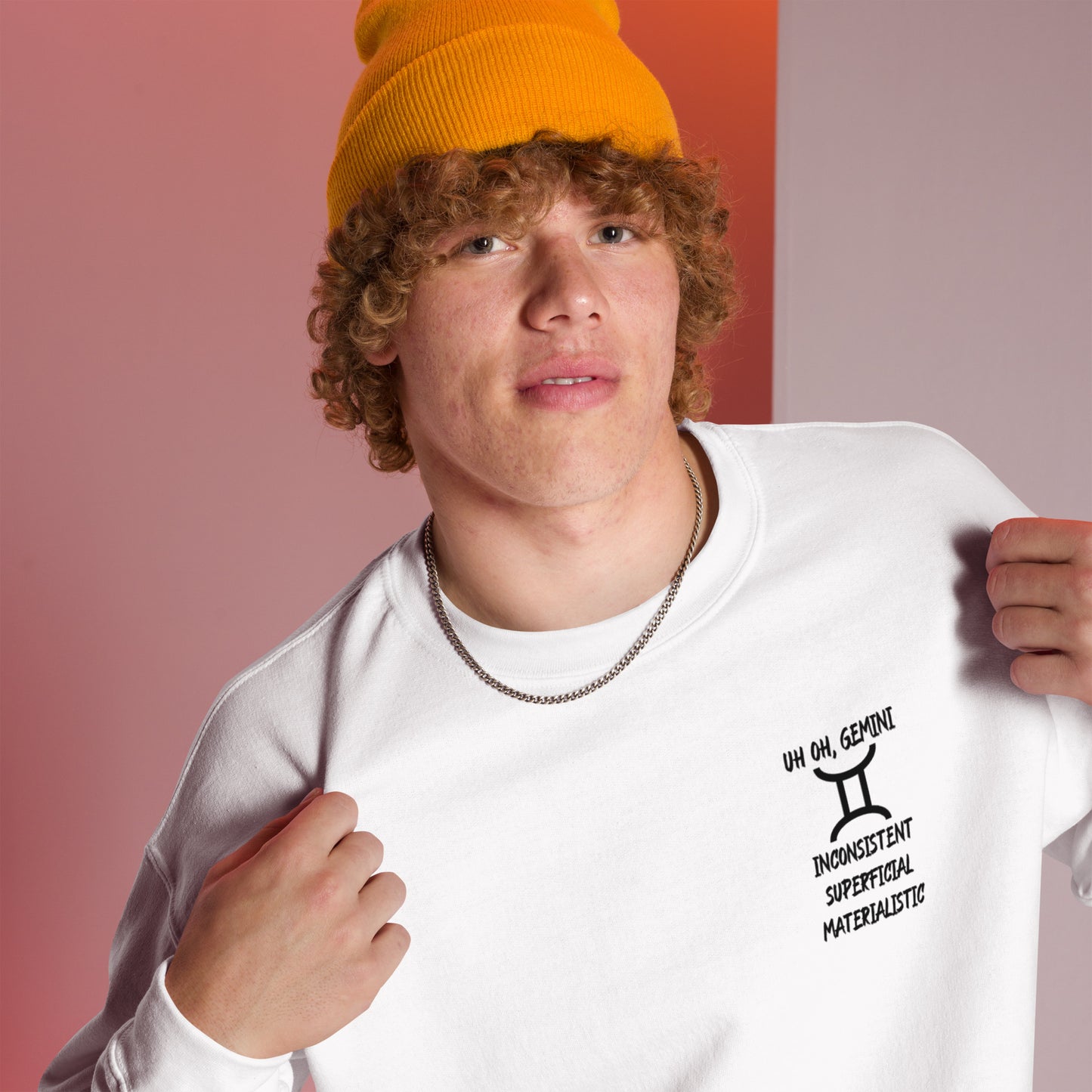 “Uh Oh, Gemini” Unisex Sweatshirt