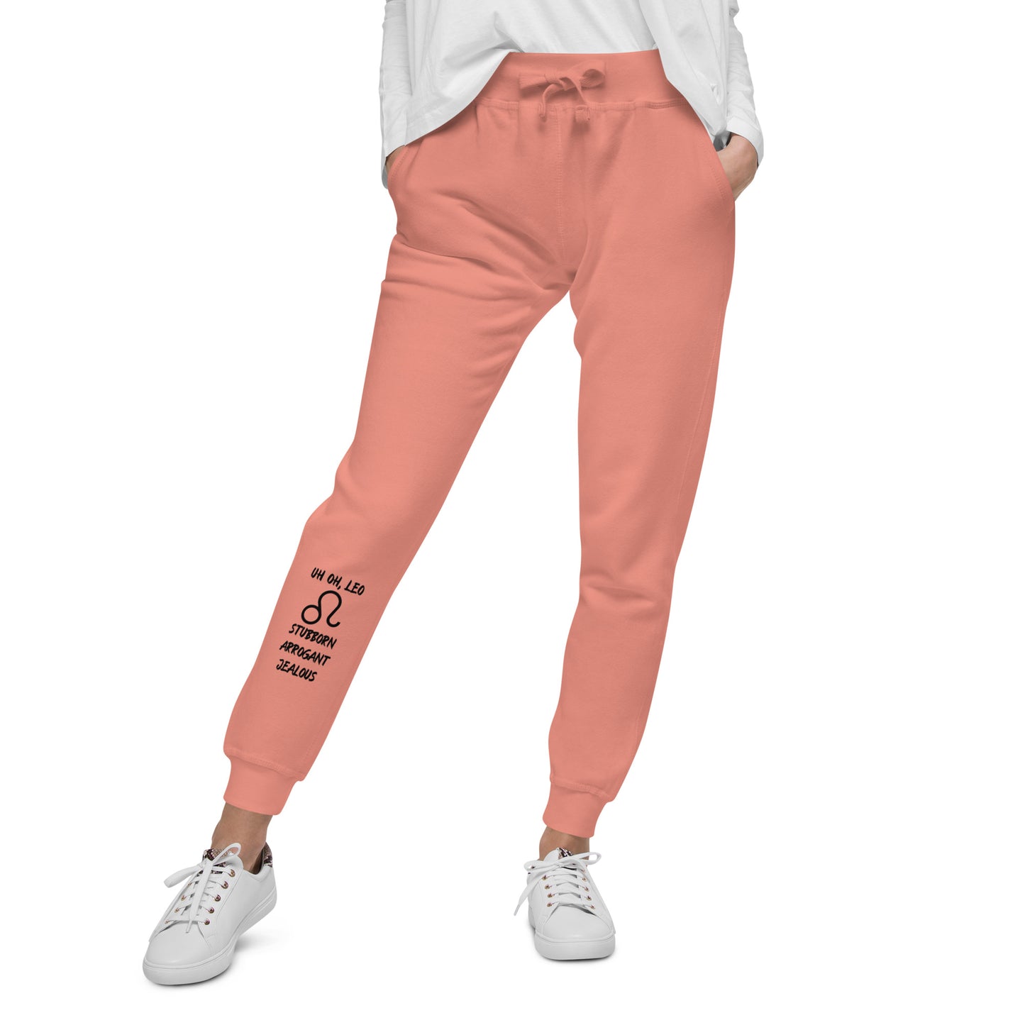 “Uh Oh, Leo” Unisex Fleece Sweatpants