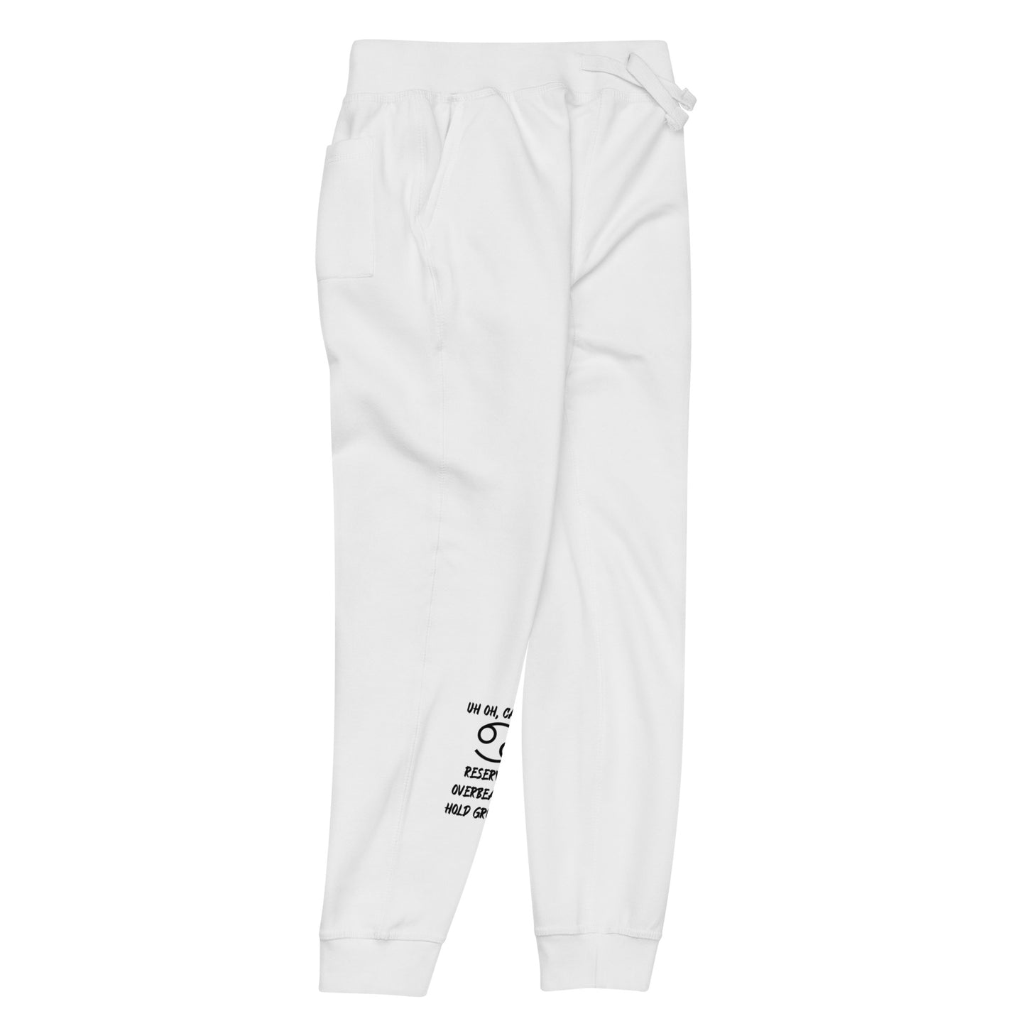 “Uh Oh, Cancer” Unisex Fleece Sweatpants
