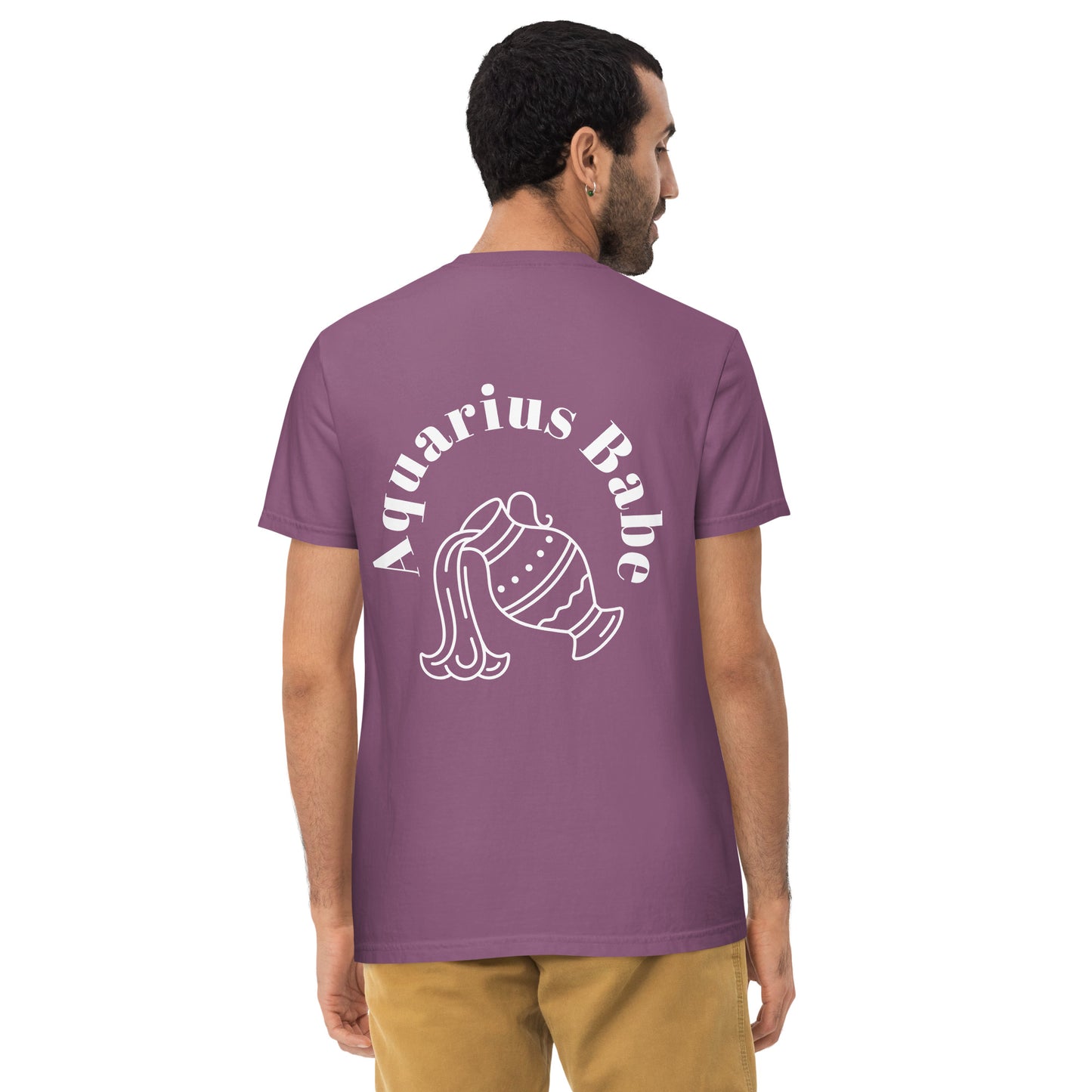 “Aquarius Babe” Unisex Garment-Dyed Pocket T-Shirt