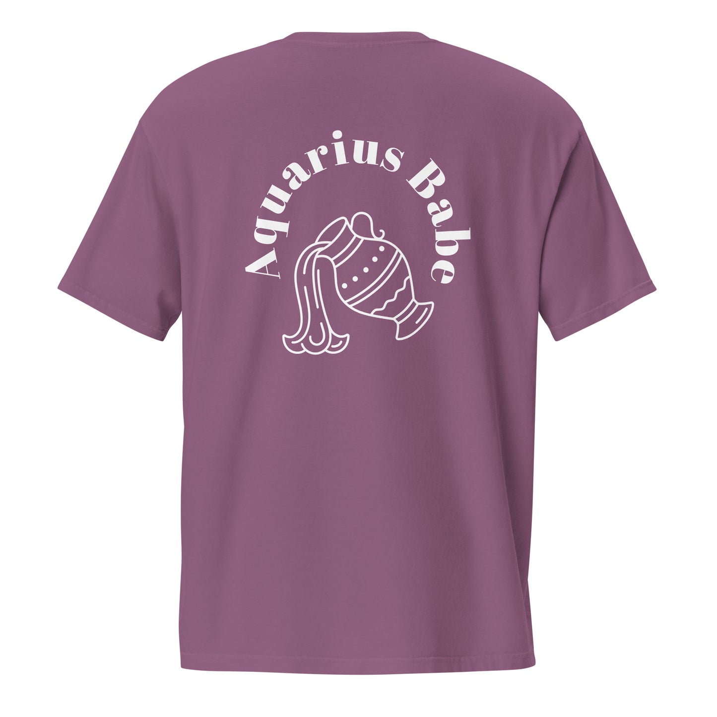 “Aquarius Babe” Unisex Garment-Dyed Pocket T-Shirt