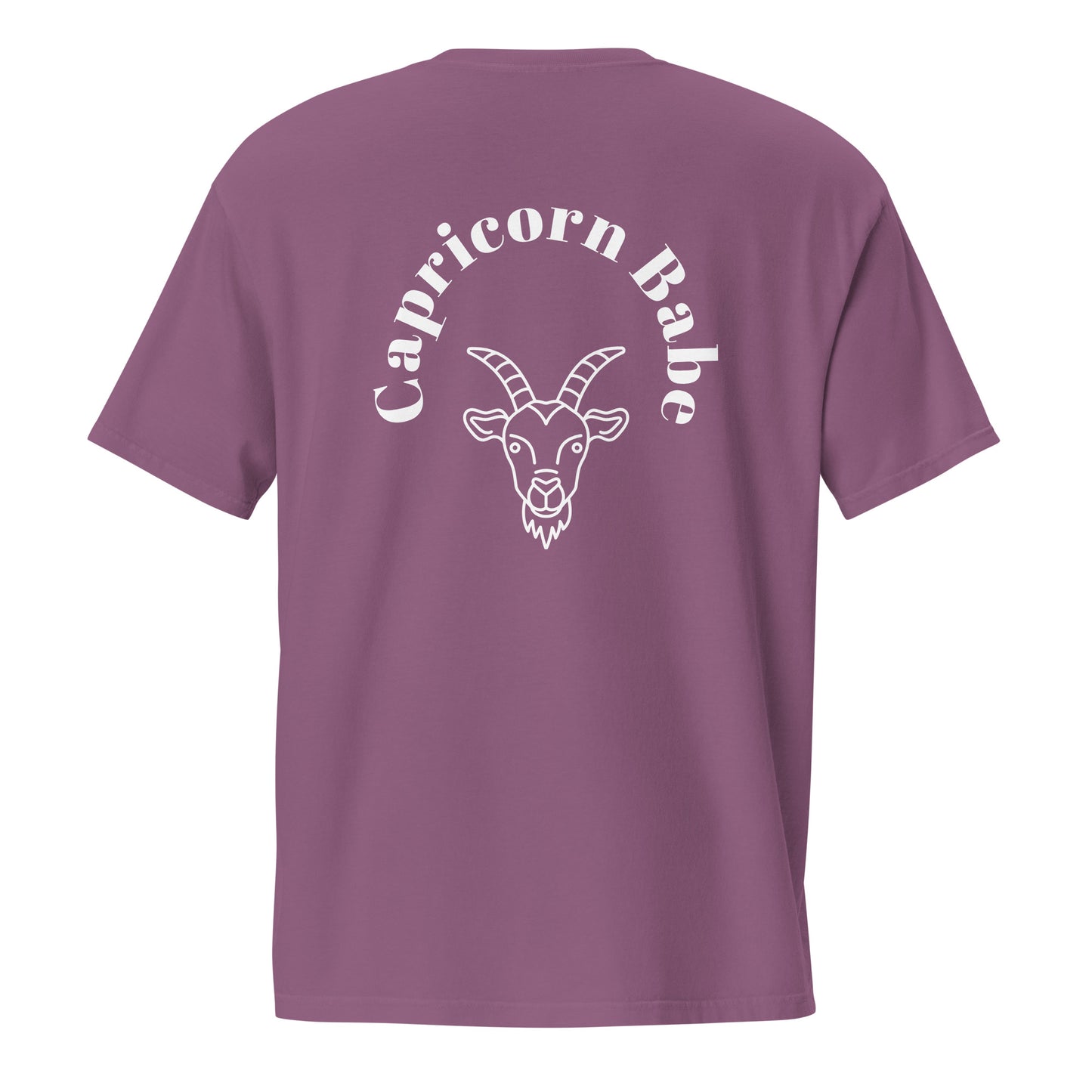 “Capricorn Babe” Unisex Garment-Dyed Pocket T-Shirt