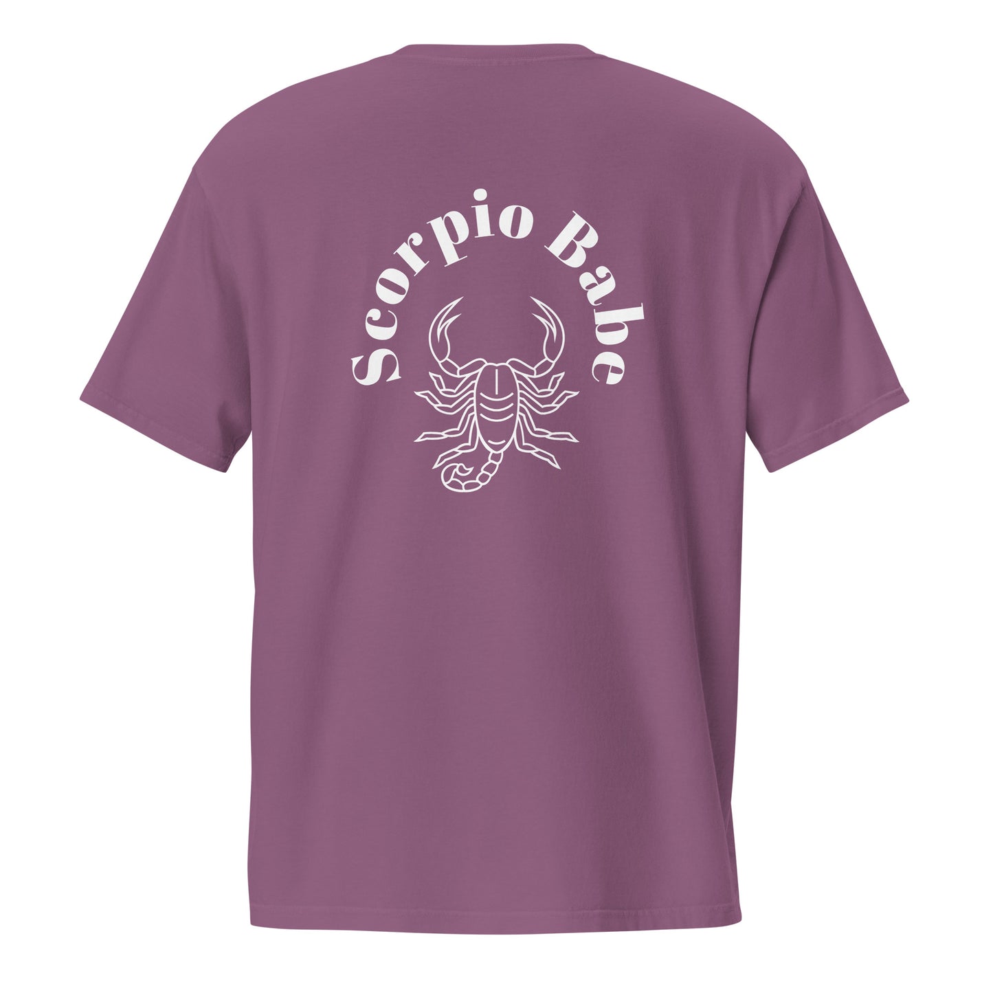 “Scorpio Babe” Unisex Garment-Dyed Pocket T-Shirt
