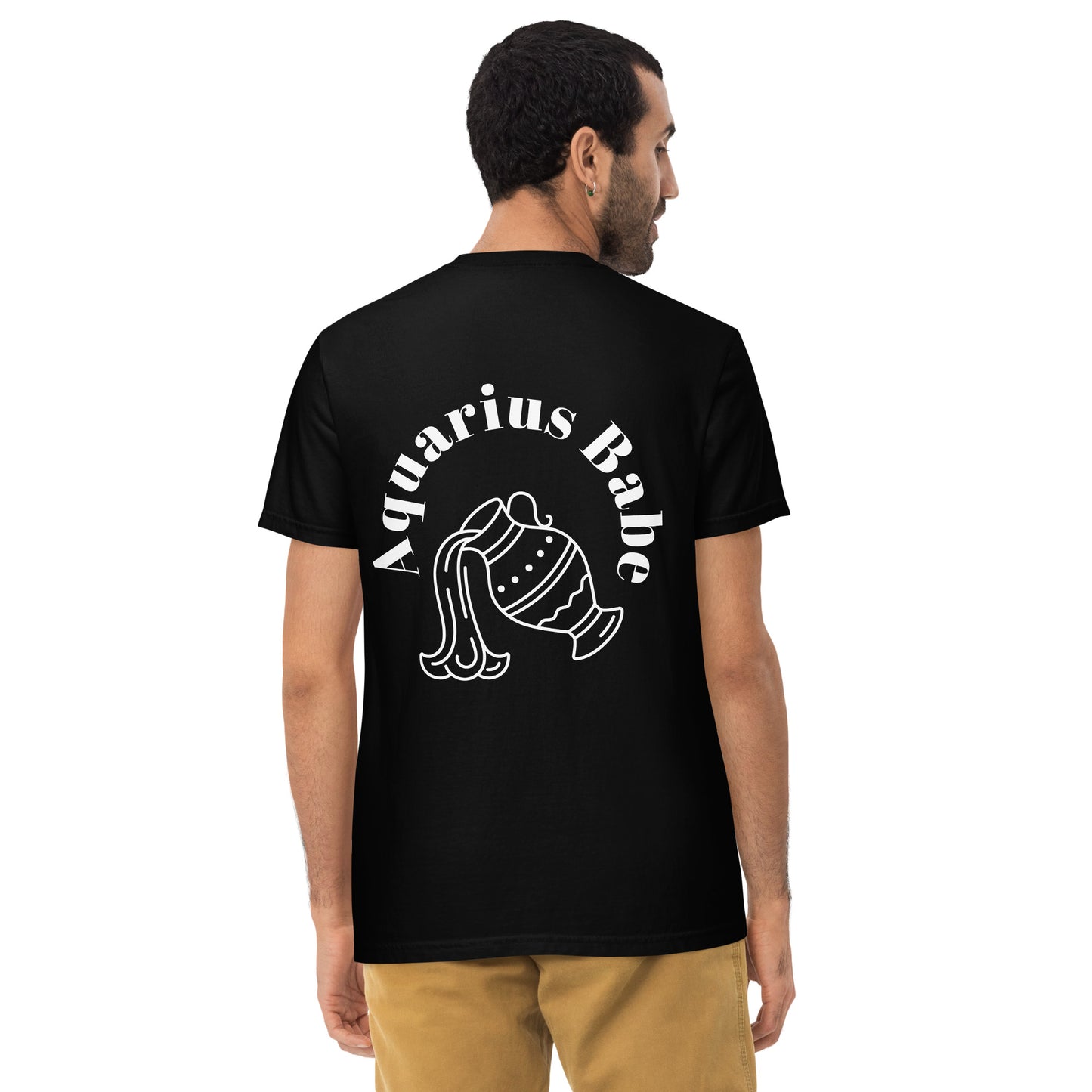 “Aquarius Babe” Unisex Garment-Dyed Pocket T-Shirt
