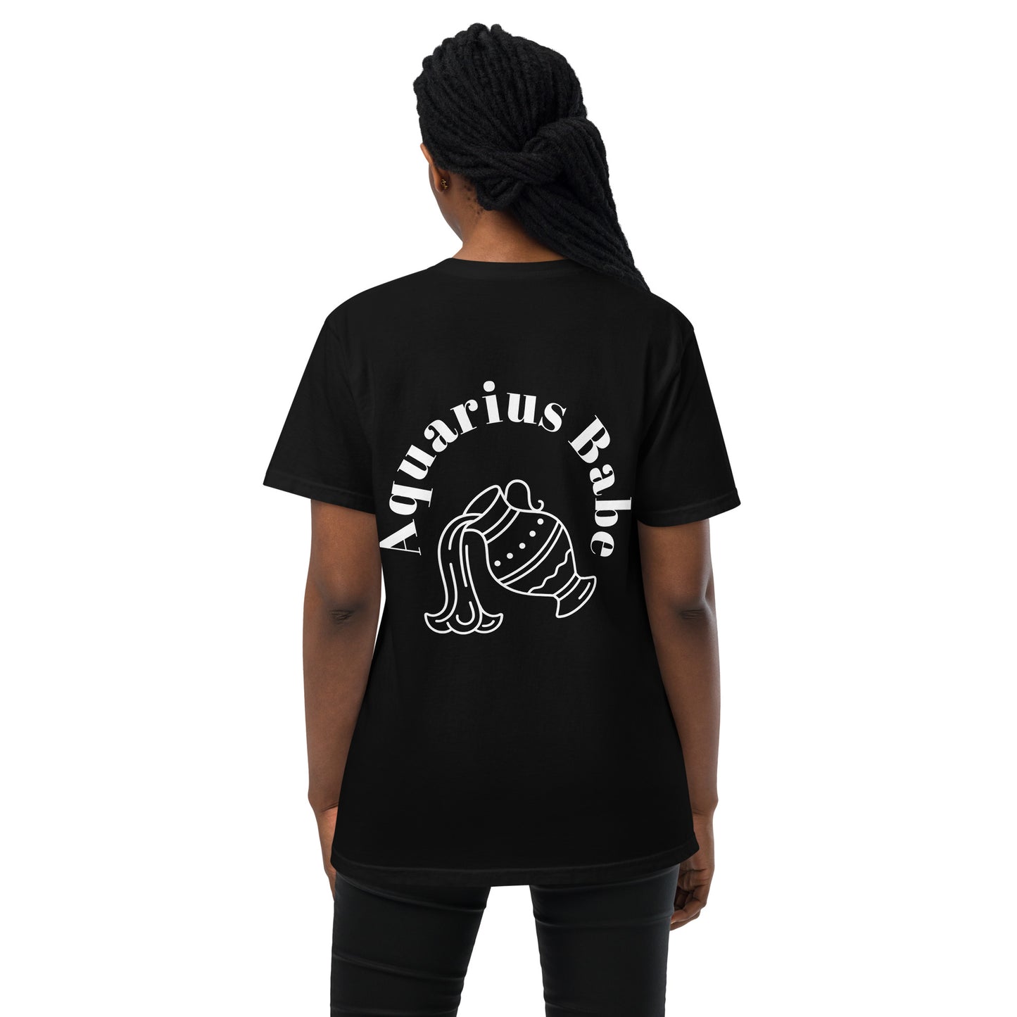 “Aquarius Babe” Unisex Garment-Dyed Pocket T-Shirt