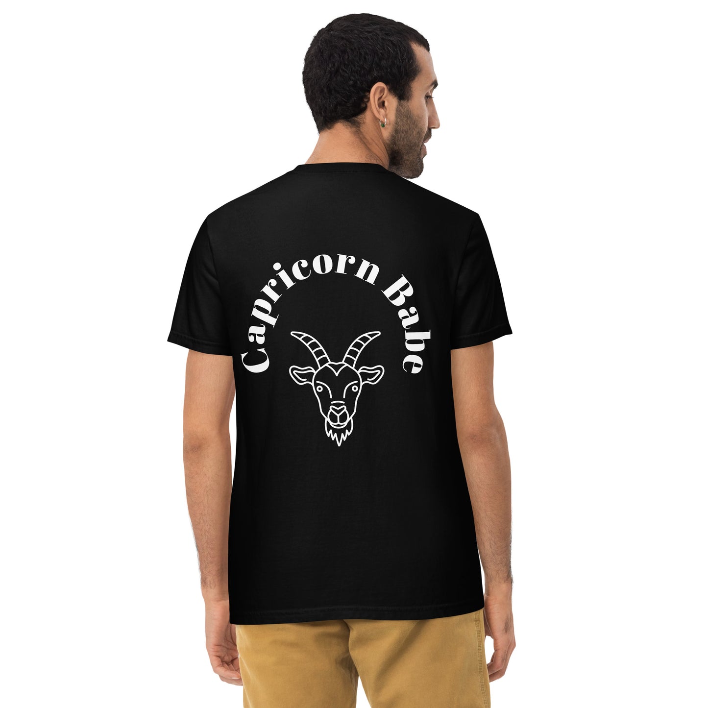 “Capricorn Babe” Unisex Garment-Dyed Pocket T-Shirt