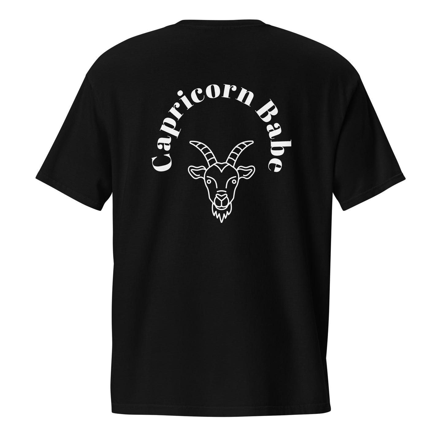 “Capricorn Babe” Unisex Garment-Dyed Pocket T-Shirt