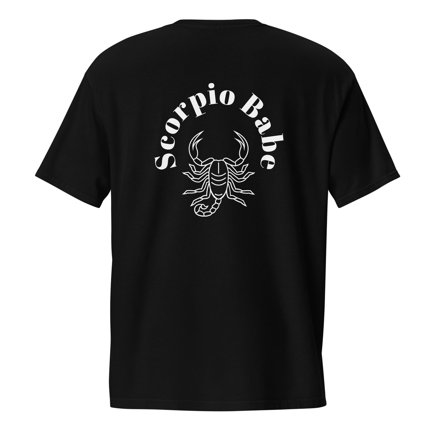 “Scorpio Babe” Unisex Garment-Dyed Pocket T-Shirt