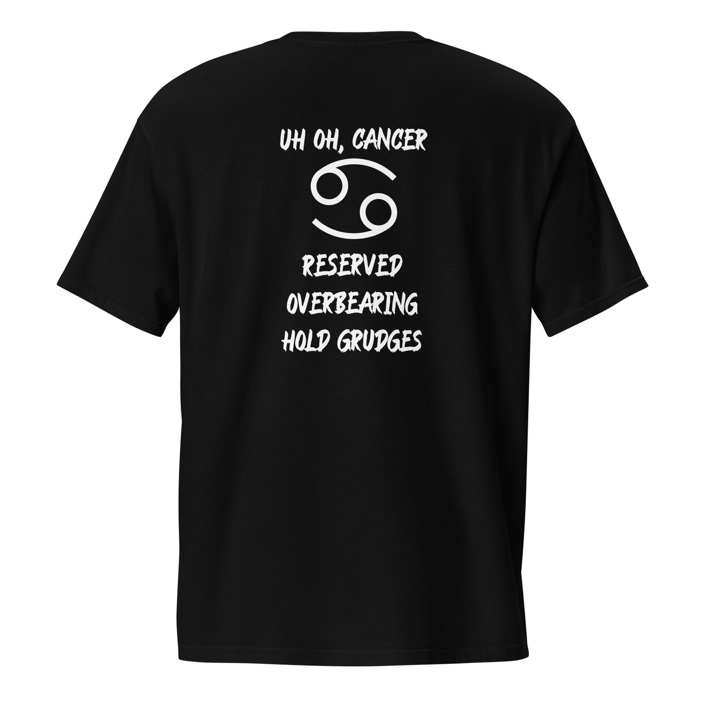 “Uh Oh, Cancer” Unisex Garment-Dyed Pocket T-Shirt