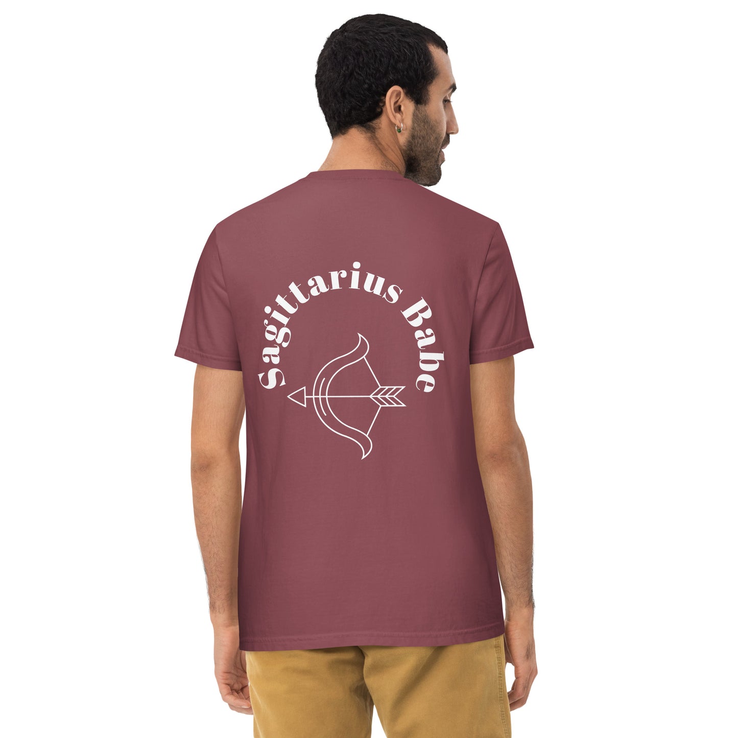 “Sagittarius Babe” Unisex Garment-Dyed Pocket T-Shirt