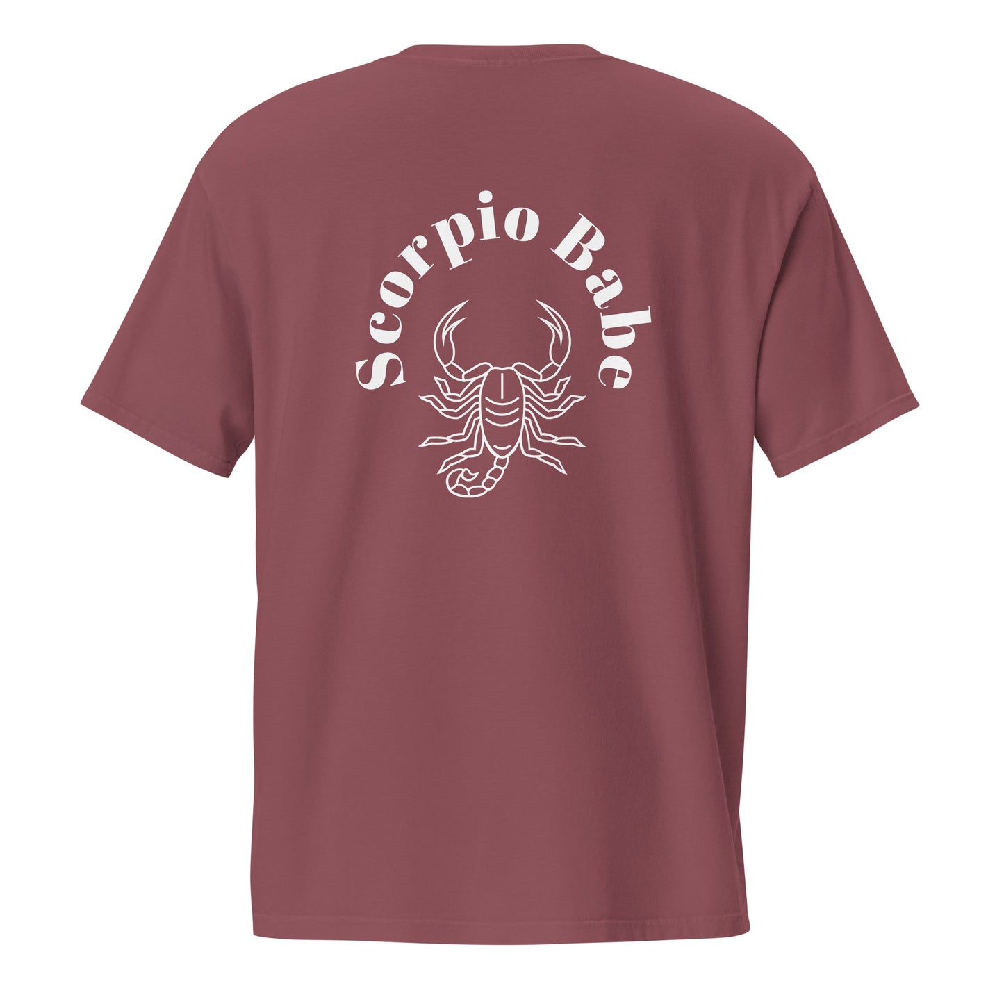 “Scorpio Babe” Unisex Garment-Dyed Pocket T-Shirt
