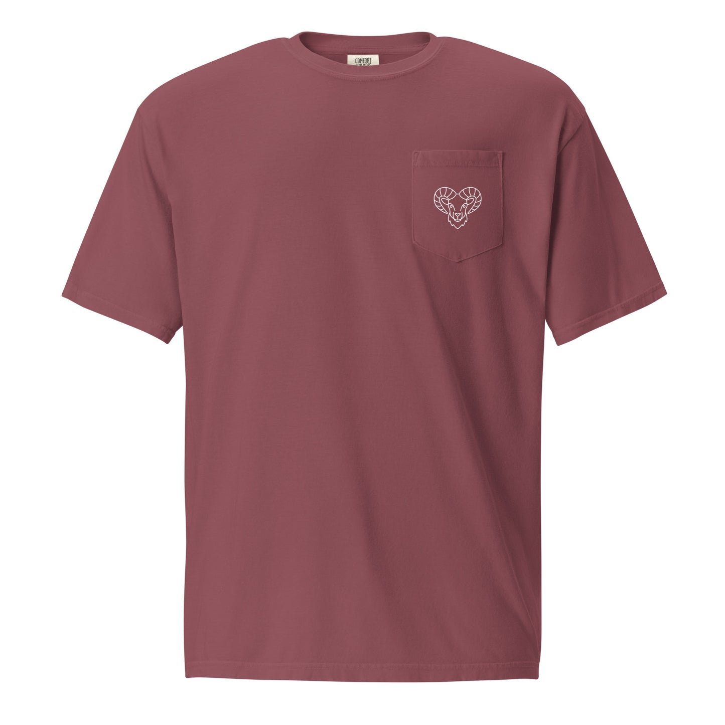 “Aries Babe” Unisex Garment-Dyed Pocket T-Shirt