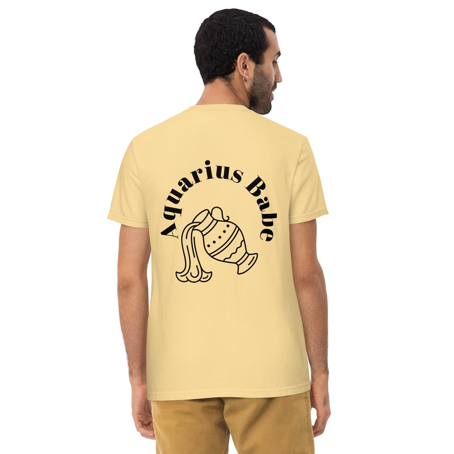 “Aquarius Babe” Unisex Garment-Dyed Pocket T-Shirt