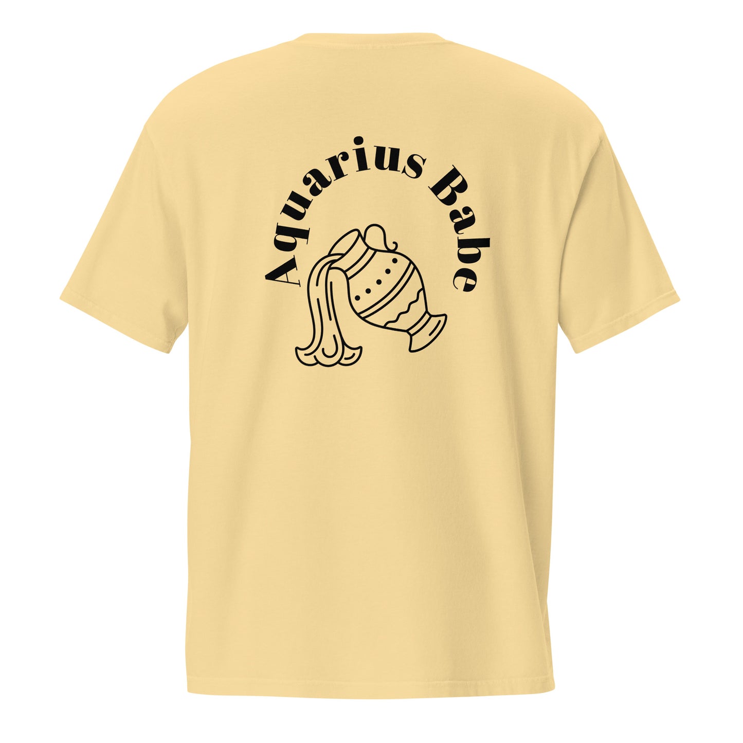 “Aquarius Babe” Unisex Garment-Dyed Pocket T-Shirt