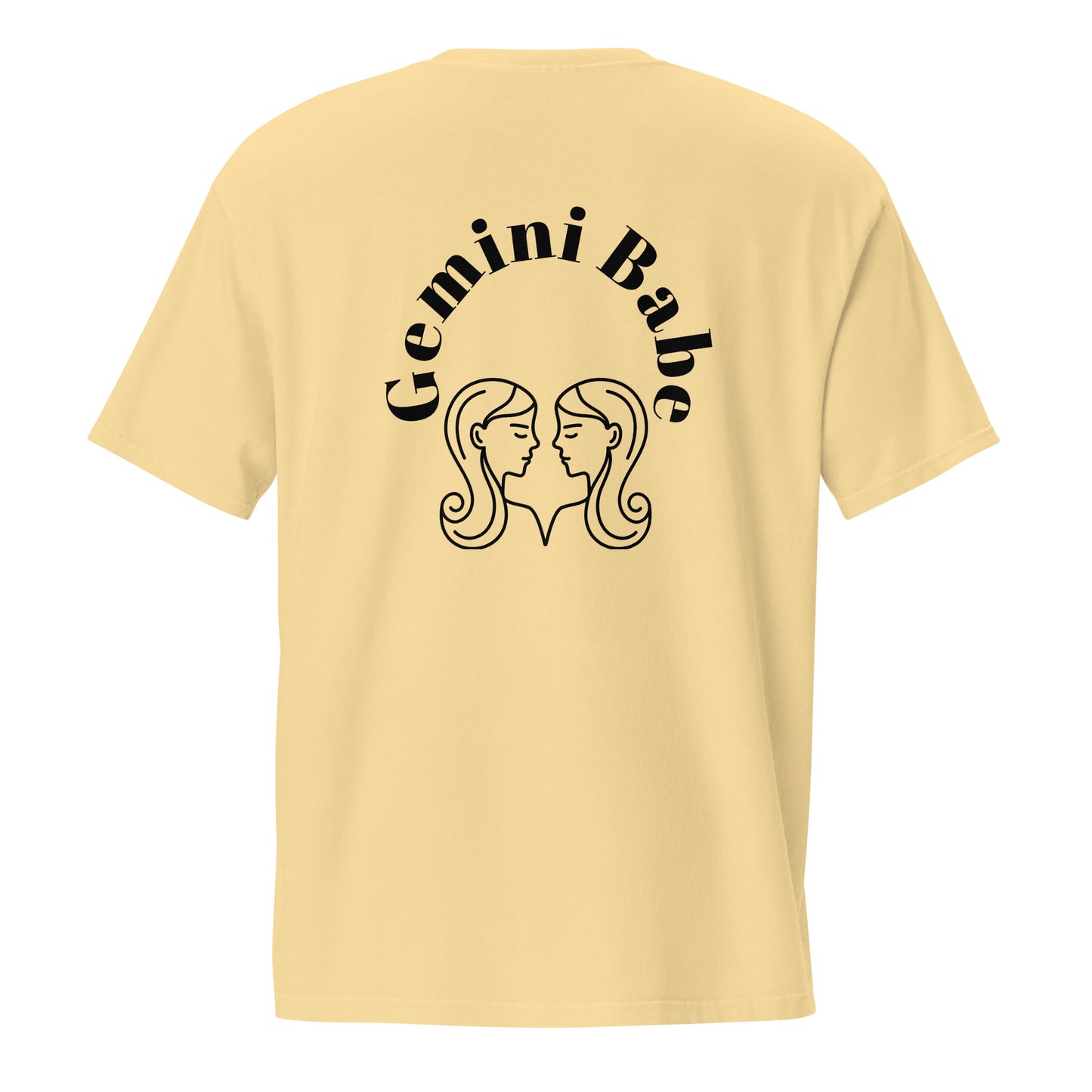 “Gemini Babe” Unisex Garment-Dyed Pocket T-Shirt