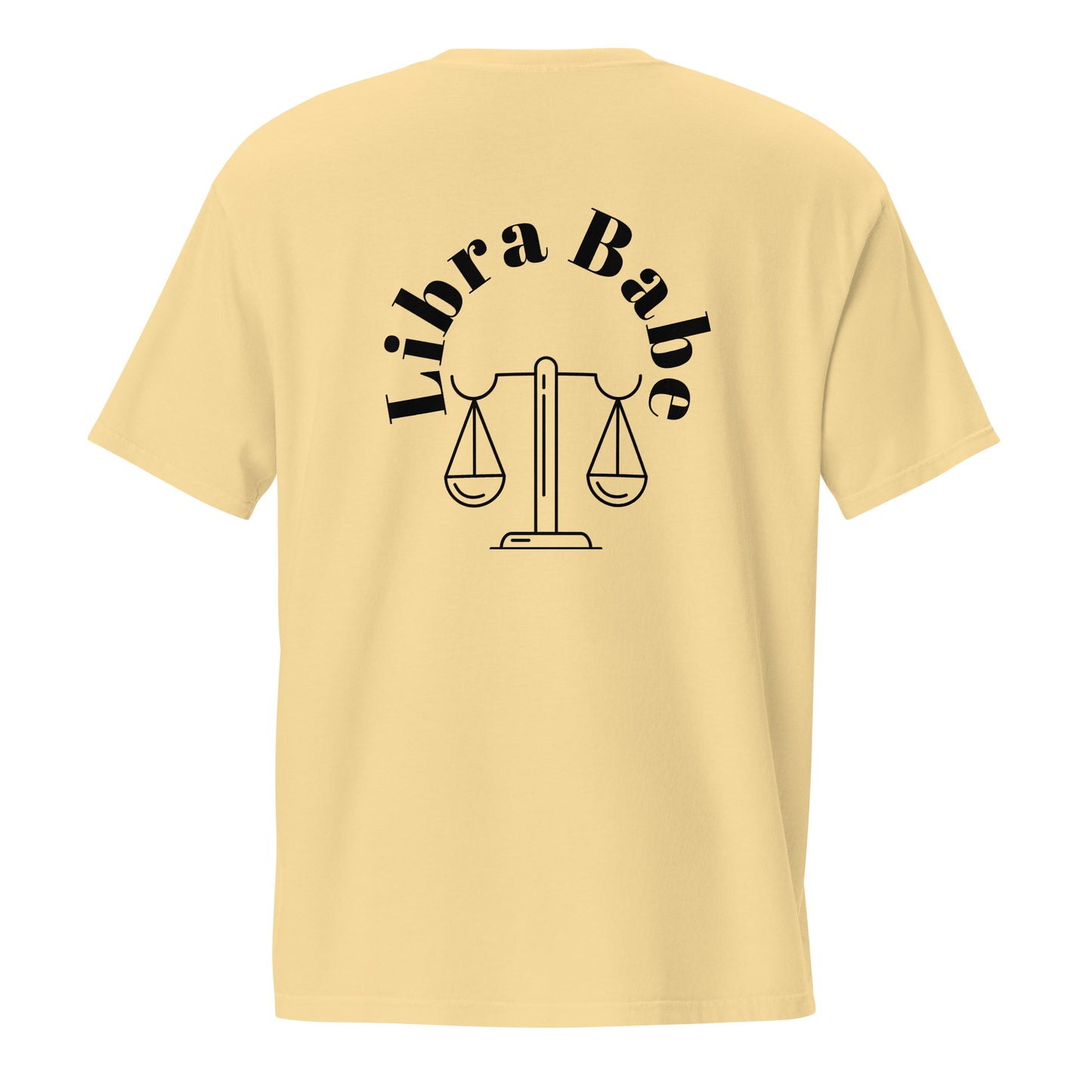 “Libra Babe” Unisex Garment-Dyed Pocket T-Shirt