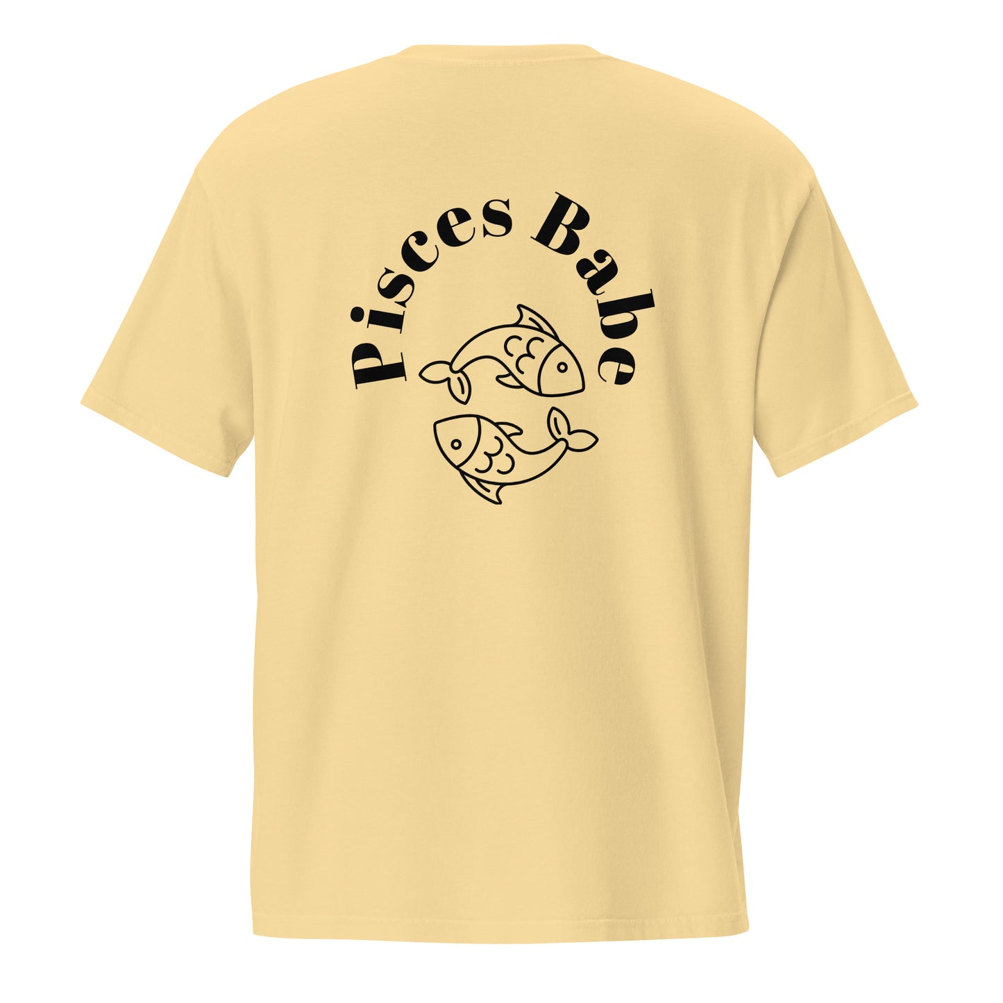 “Pisces Babe” Unisex Garment-Dyed Pocket T-Shirt