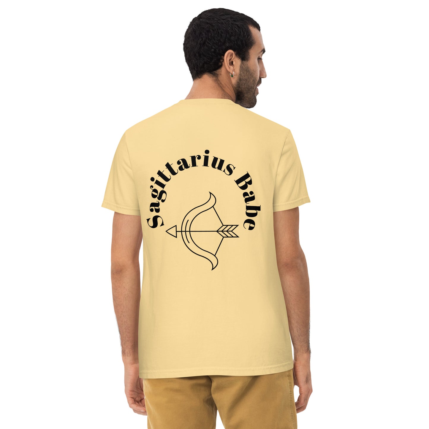 “Sagittarius Babe” Unisex Garment-Dyed Pocket T-Shirt