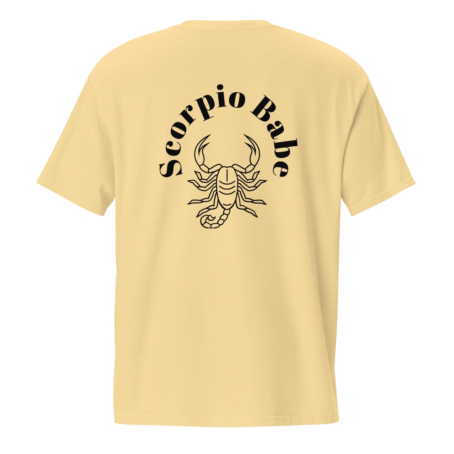 “Scorpio Babe” Unisex Garment-Dyed Pocket T-Shirt
