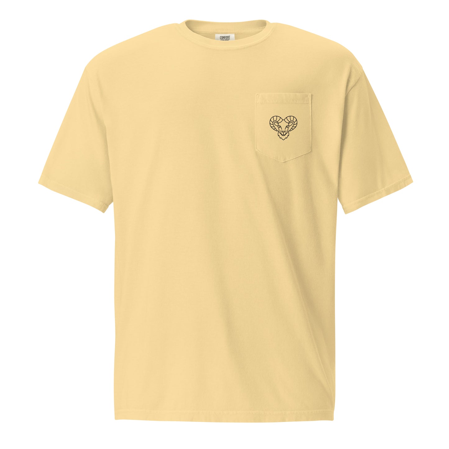 “Aries Babe” Unisex Garment-Dyed Pocket T-Shirt