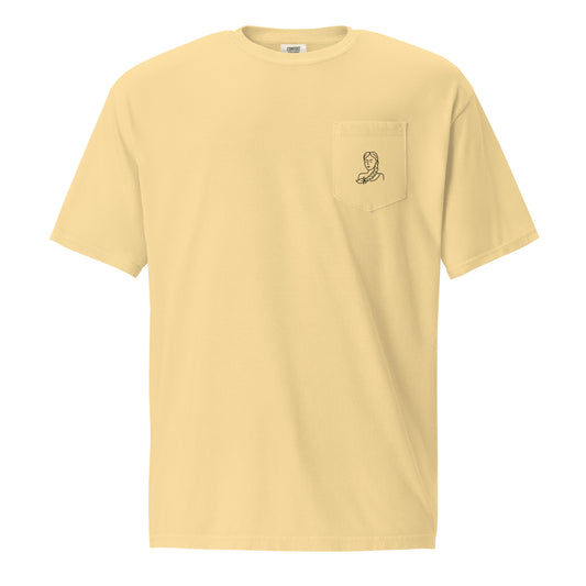 “Uh Oh, Virgo” Unisex Garment-Dyed Pocket T-Shirt