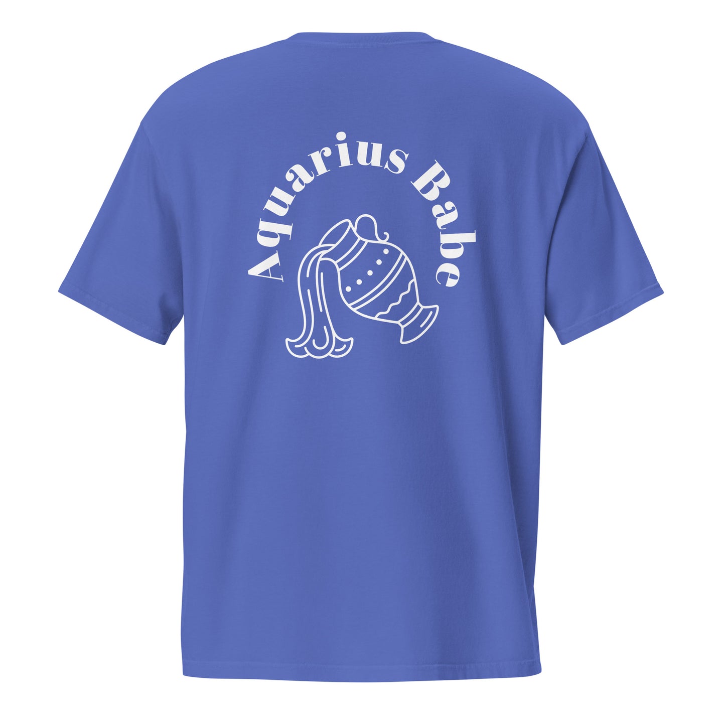 “Aquarius Babe” Unisex Garment-Dyed Pocket T-Shirt